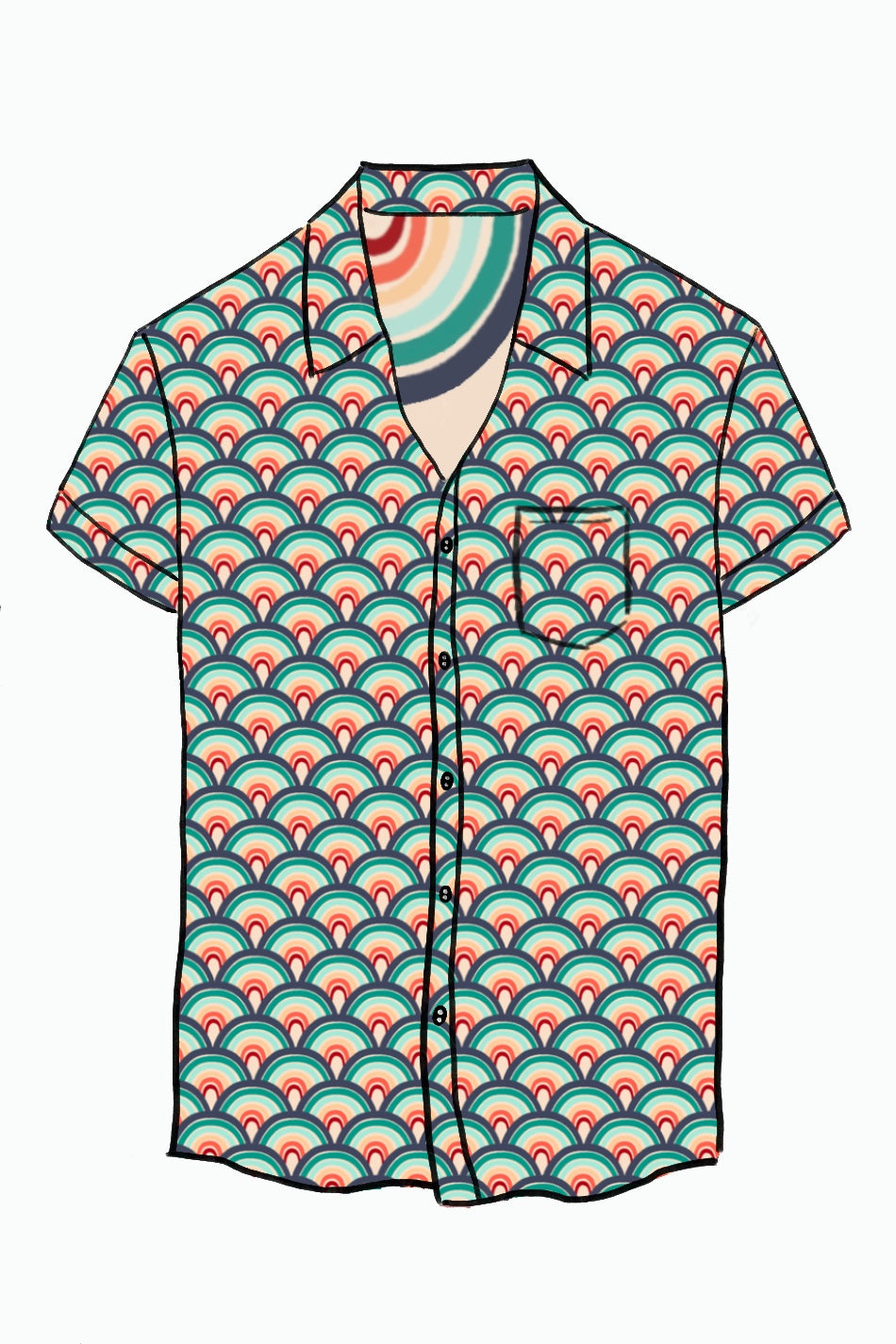 019 DESIGN YOUR OWN Organic Cotton “Rainbow” Unisex Shirt