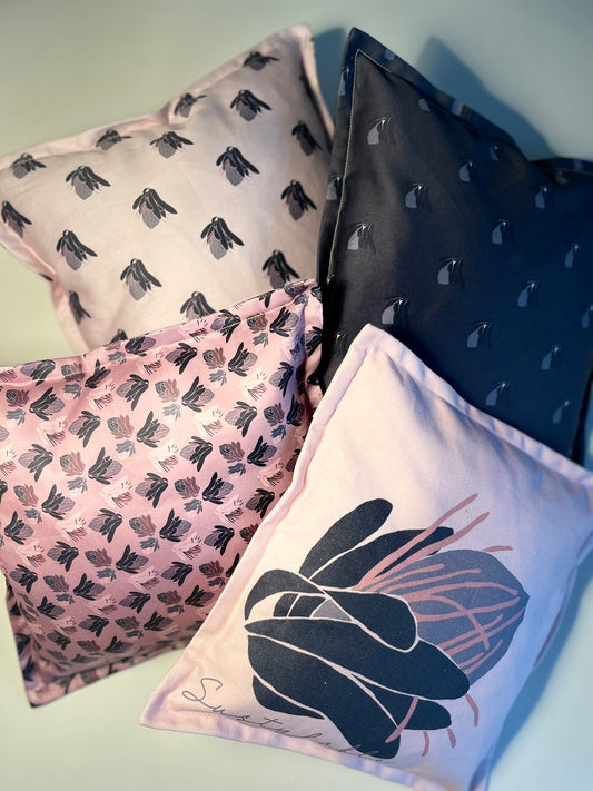 010 Organic Cotton Protea Pillow Cases