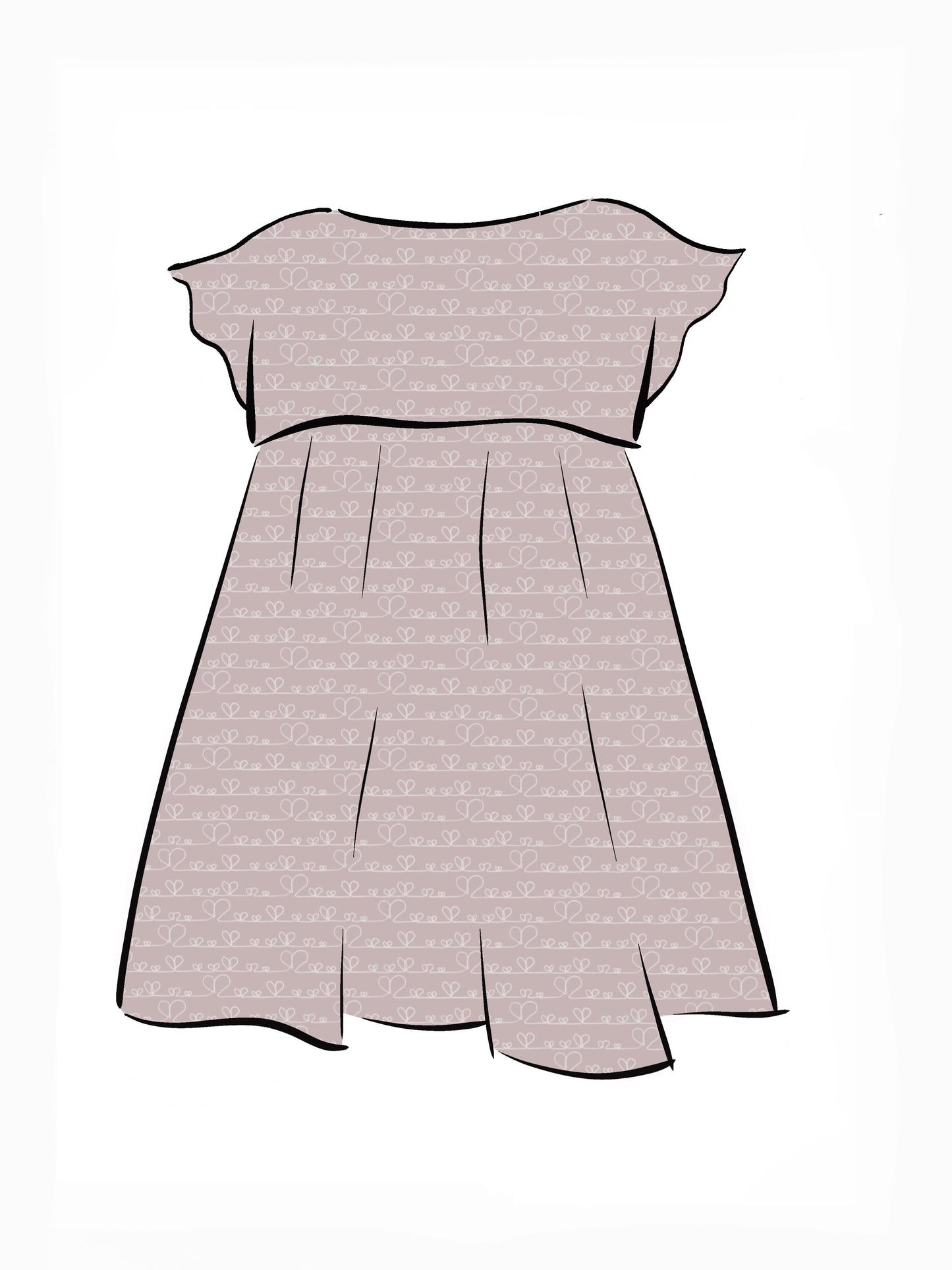 024 DESIGN YOUR OWN Organic Cotton Love Heart Dress