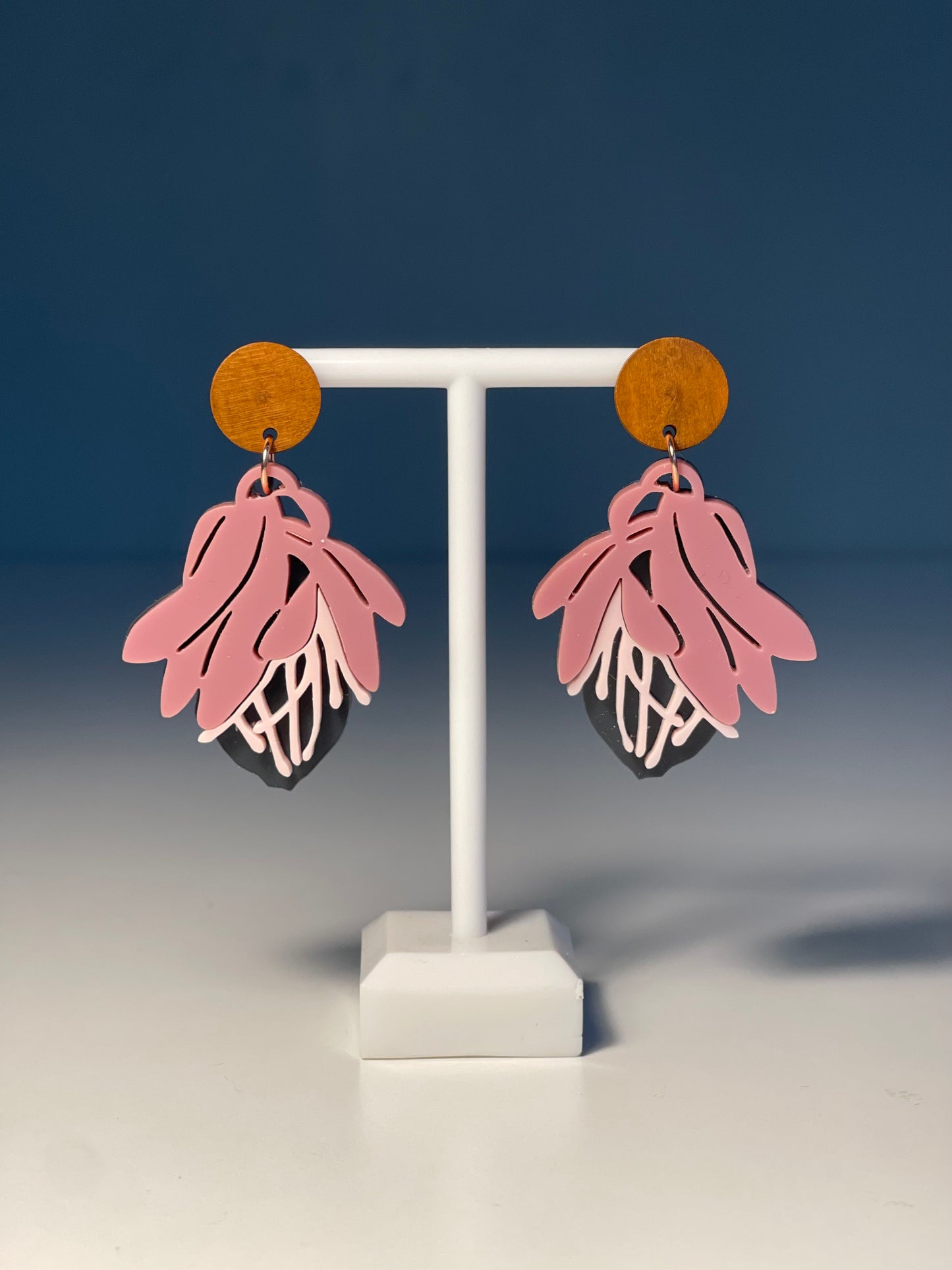 001 Protea Flower Earrings