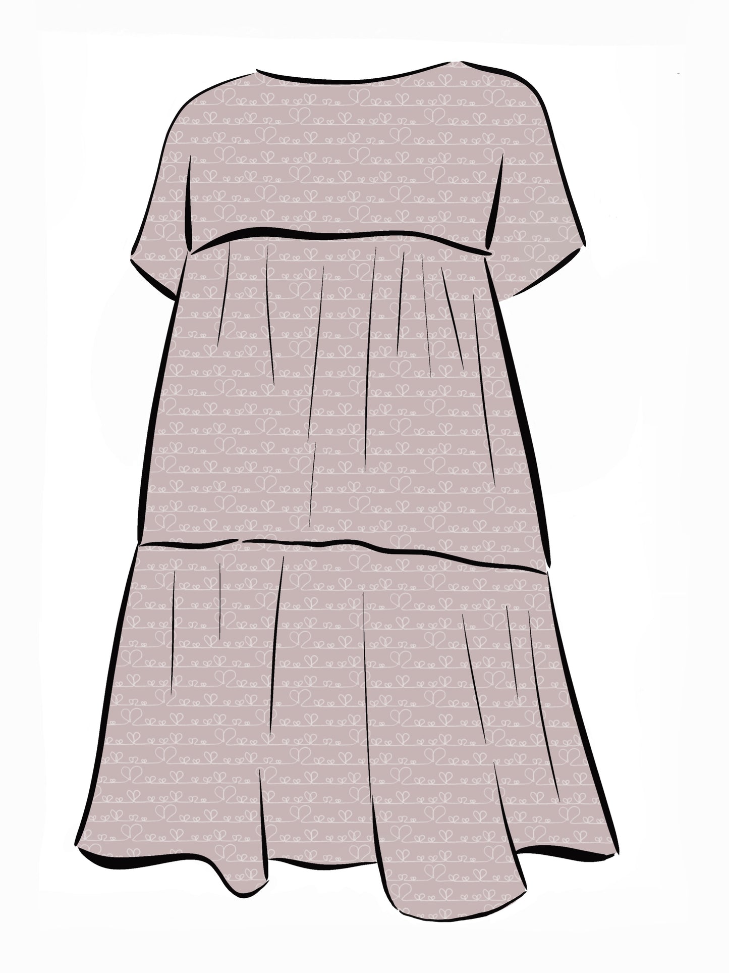 024 DESIGN YOUR OWN Organic Cotton Love Heart Dress