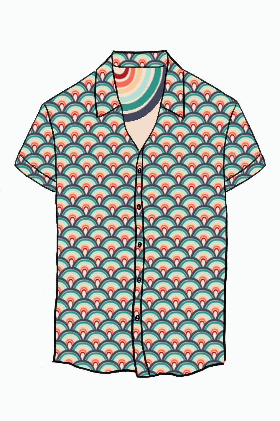019 DESIGN YOUR OWN Organic Cotton “Rainbow” Unisex Shirt