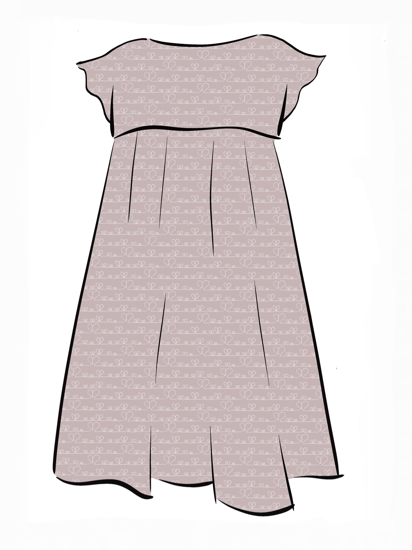 024 DESIGN YOUR OWN Organic Cotton Love Heart Dress