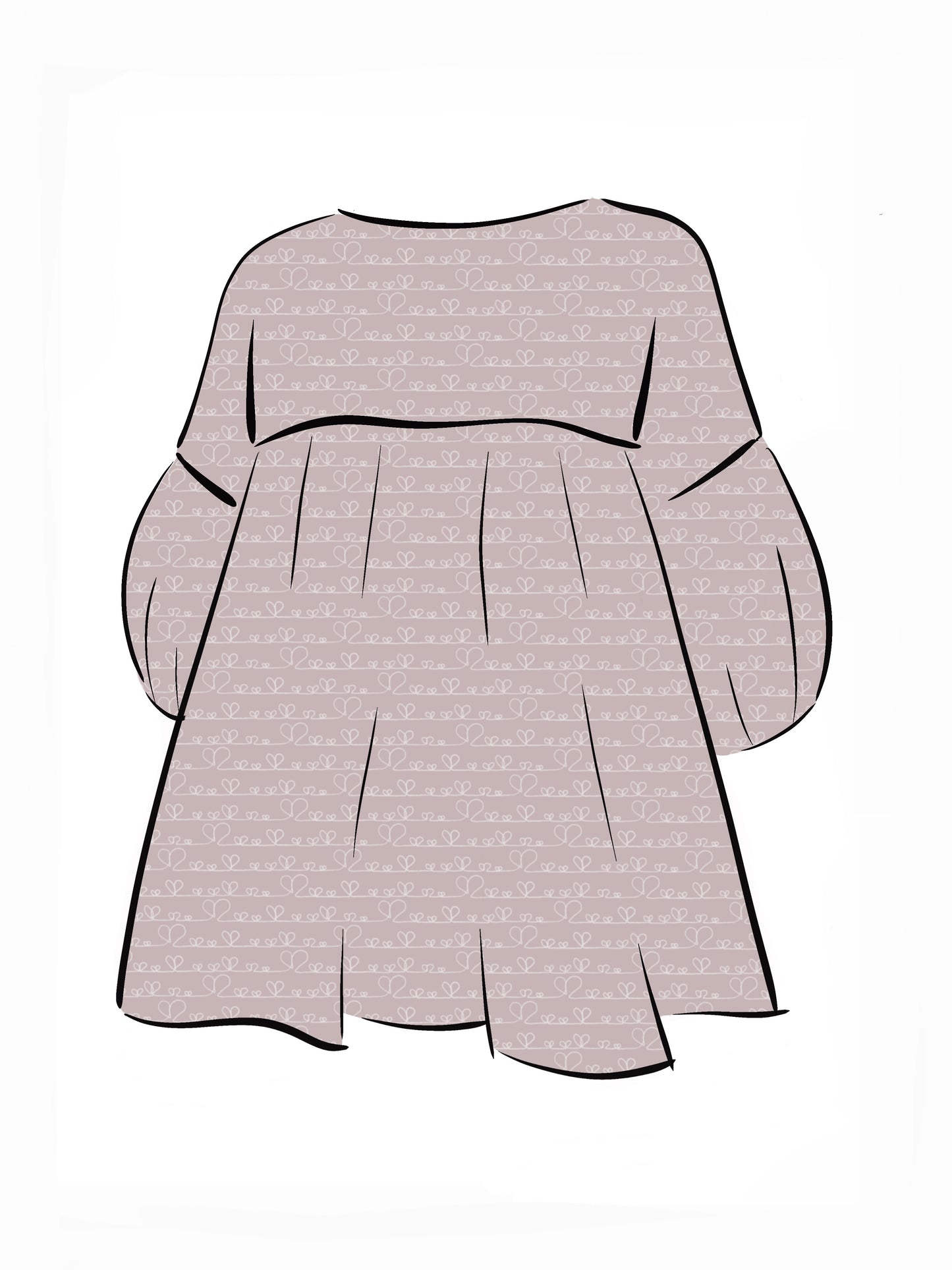 024 DESIGN YOUR OWN Organic Cotton Love Heart Dress