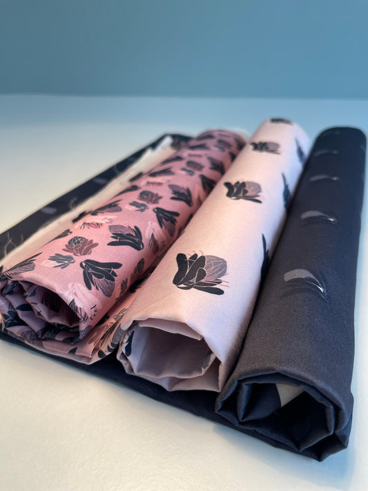 009 100% Organic Cotton Protea Fabrics