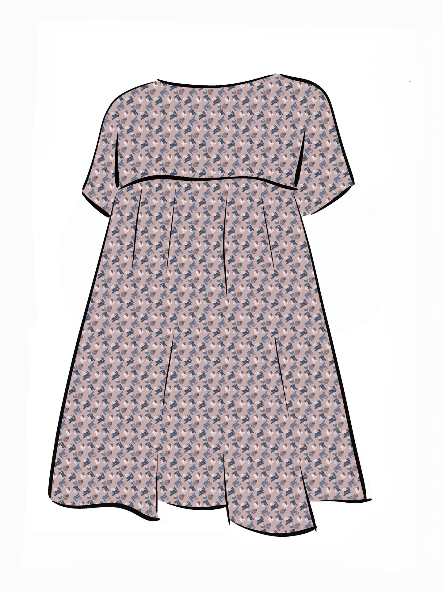 007 DESIGN YOUR OWN Organic Cotton Protea Dress Multicolour