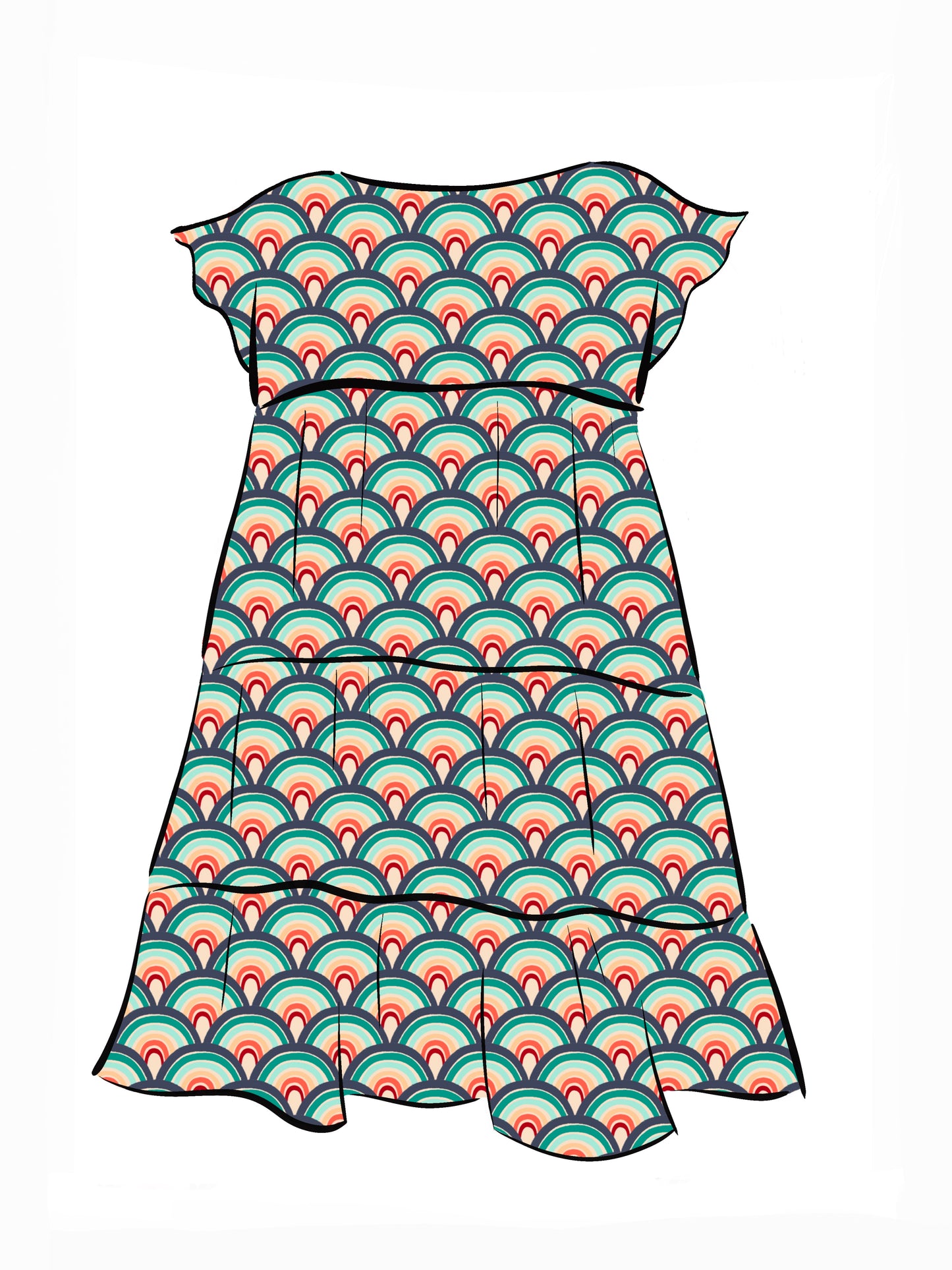 018 DESIGN YOUR OWN Organic Cotton “Rainbow” Dress
