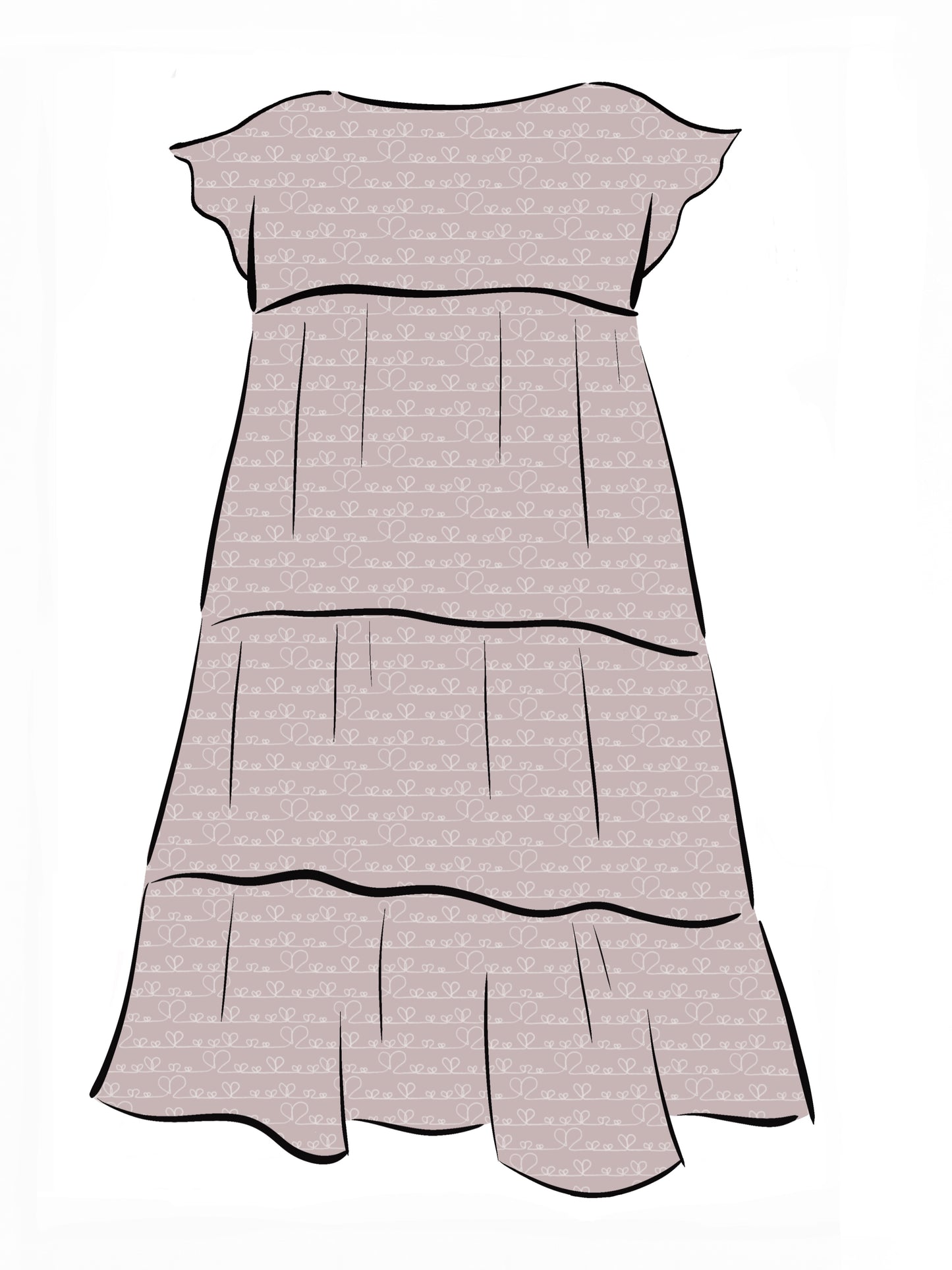 024 DESIGN YOUR OWN Organic Cotton Love Heart Dress