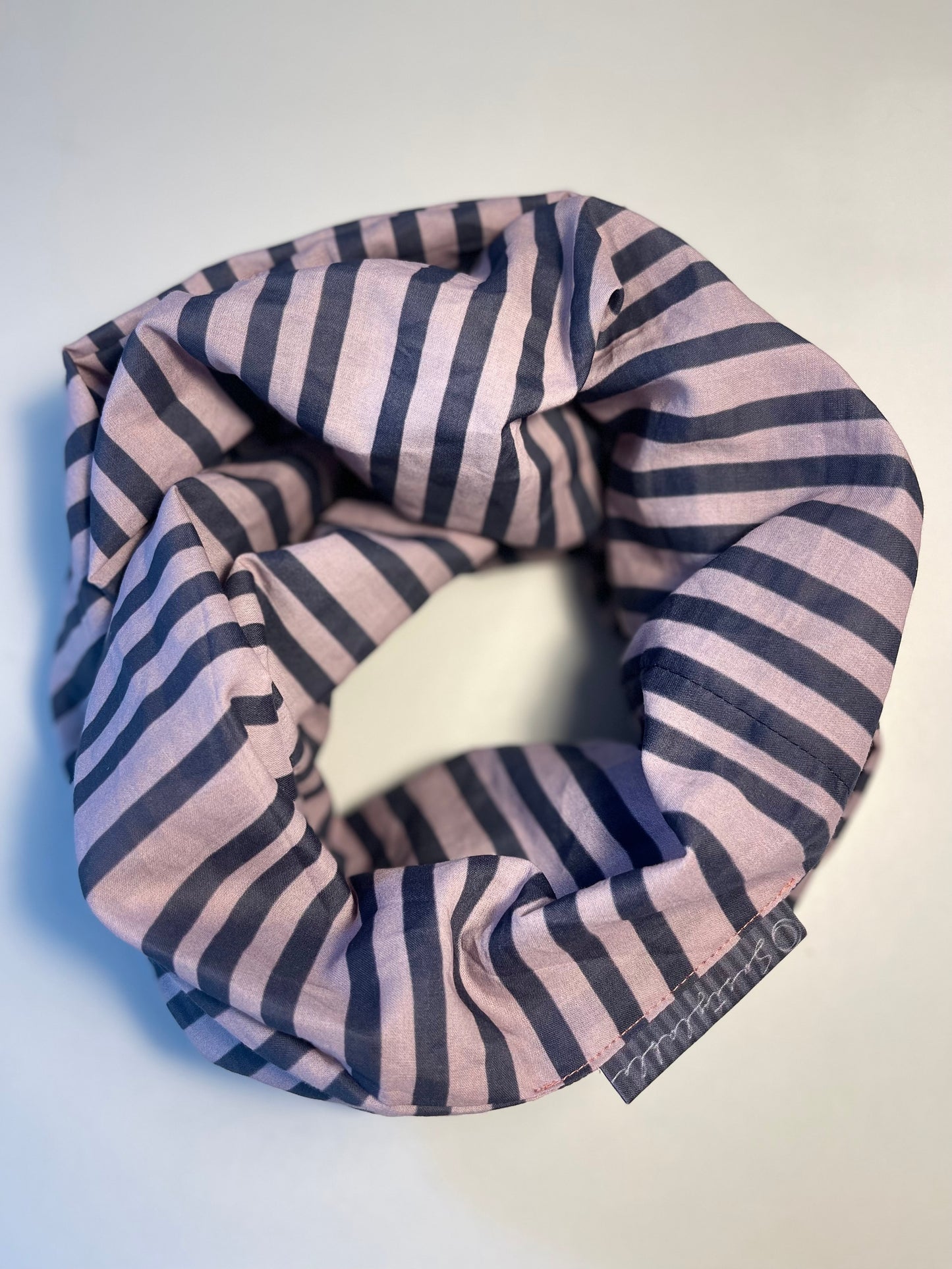 049 Organic Cotton Spots and Stripes Scarf
