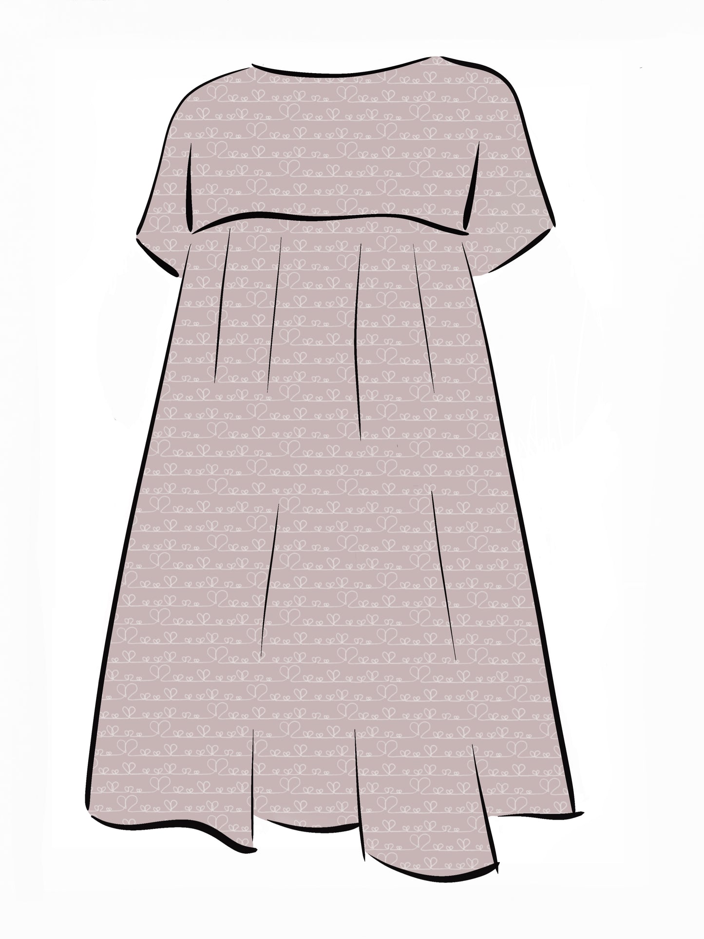 024 DESIGN YOUR OWN Organic Cotton Love Heart Dress