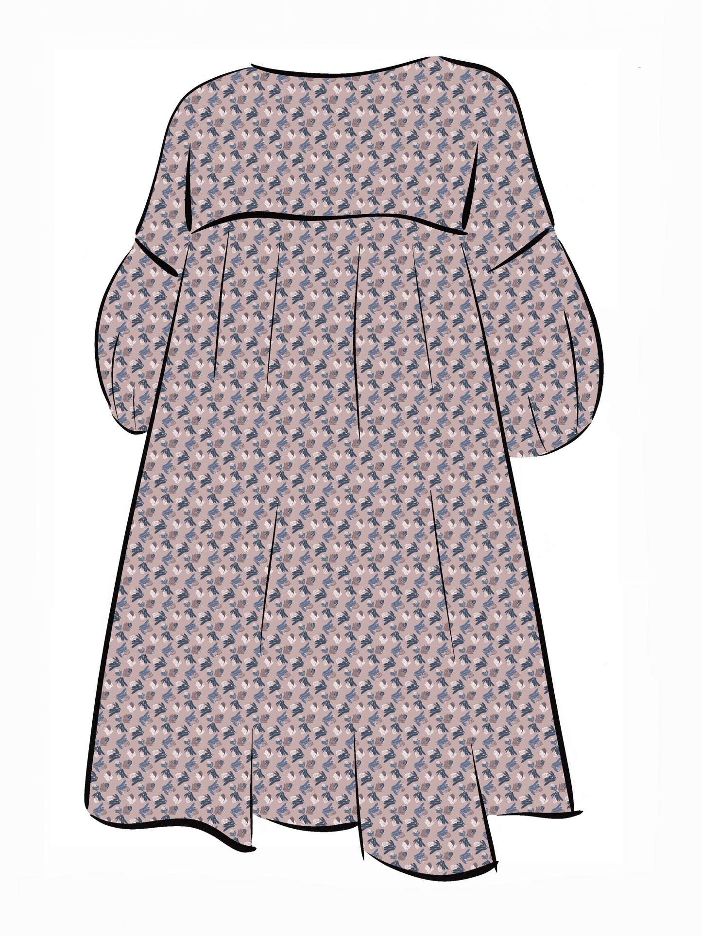 007 DESIGN YOUR OWN Organic Cotton Protea Dress Multicolour