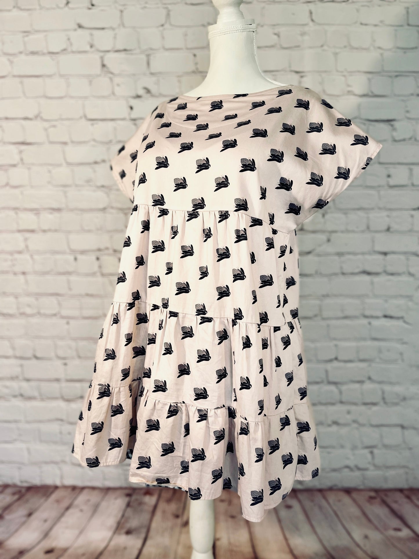 006 DESIGN YOUR OWN Organic Cotton Protea Dress Light Pink