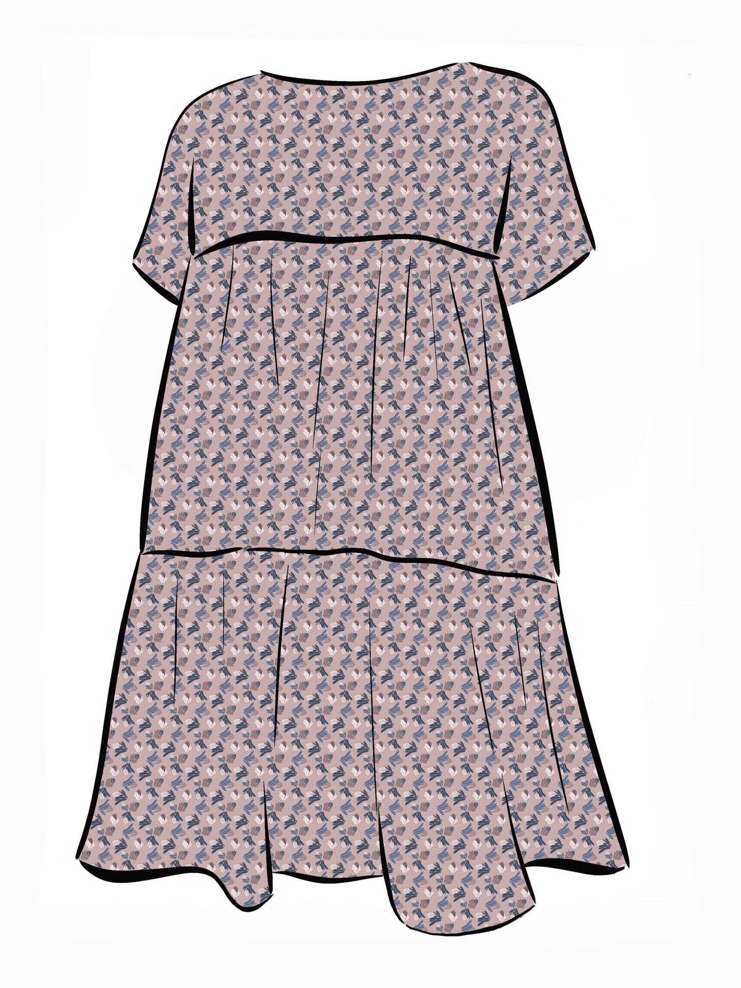 007 DESIGN YOUR OWN Organic Cotton Protea Dress Multicolour