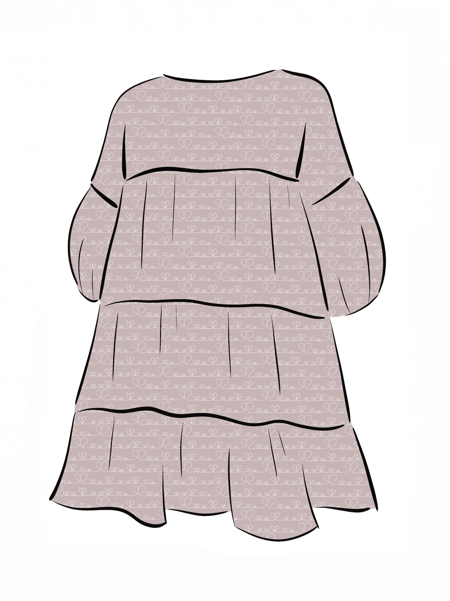 024 DESIGN YOUR OWN Organic Cotton Love Heart Dress