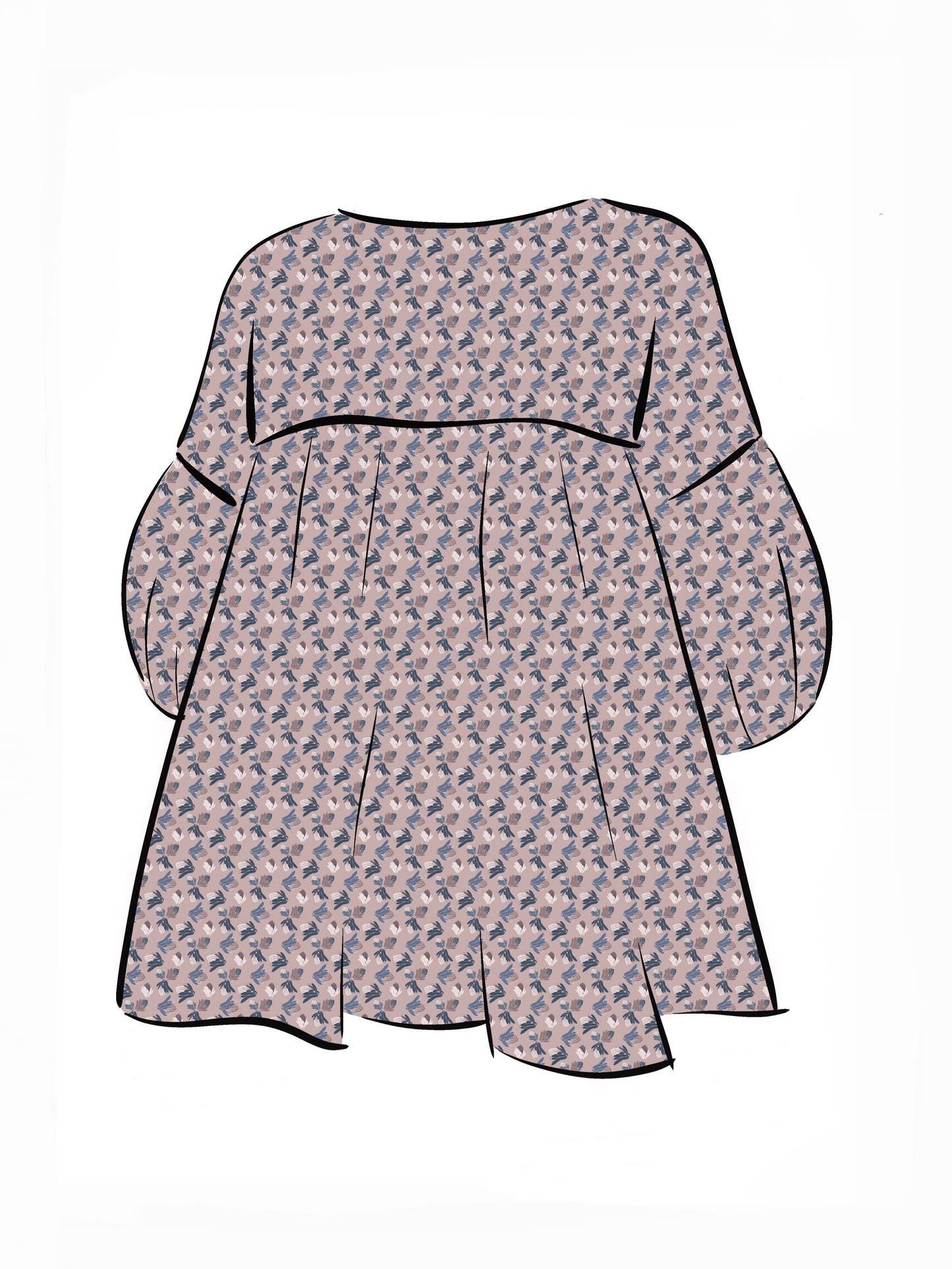 007 DESIGN YOUR OWN Organic Cotton Protea Dress Multicolour