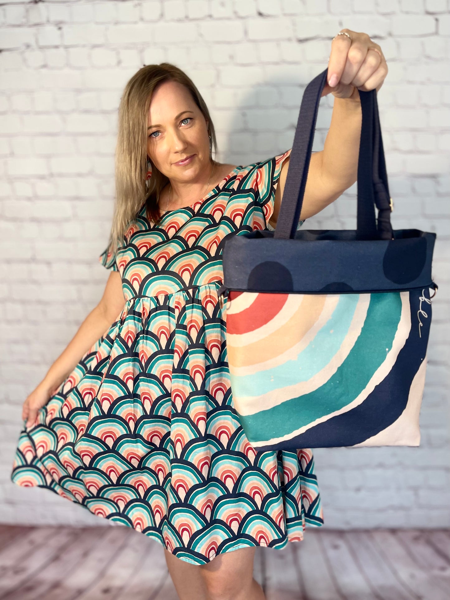 014 Organic Cotton Rainbow & Polka Dots Bags