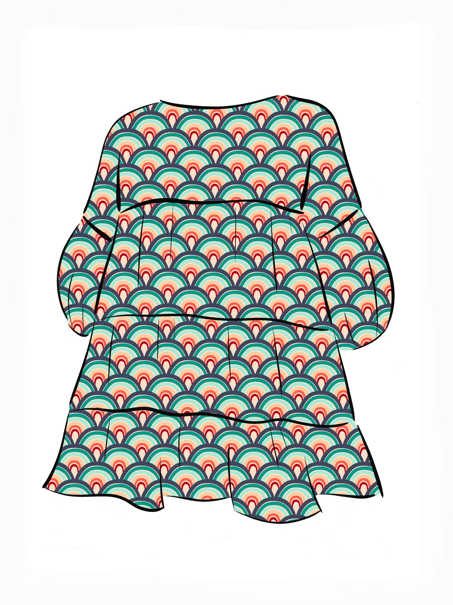 018 DESIGN YOUR OWN Organic Cotton “Rainbow” Dress