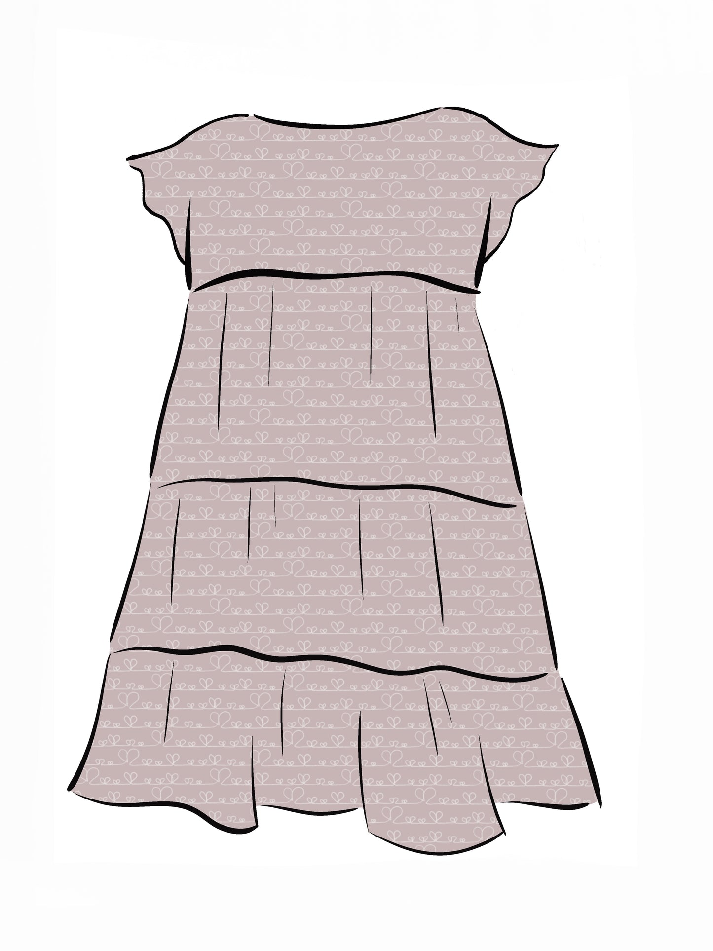 024 DESIGN YOUR OWN Organic Cotton Love Heart Dress