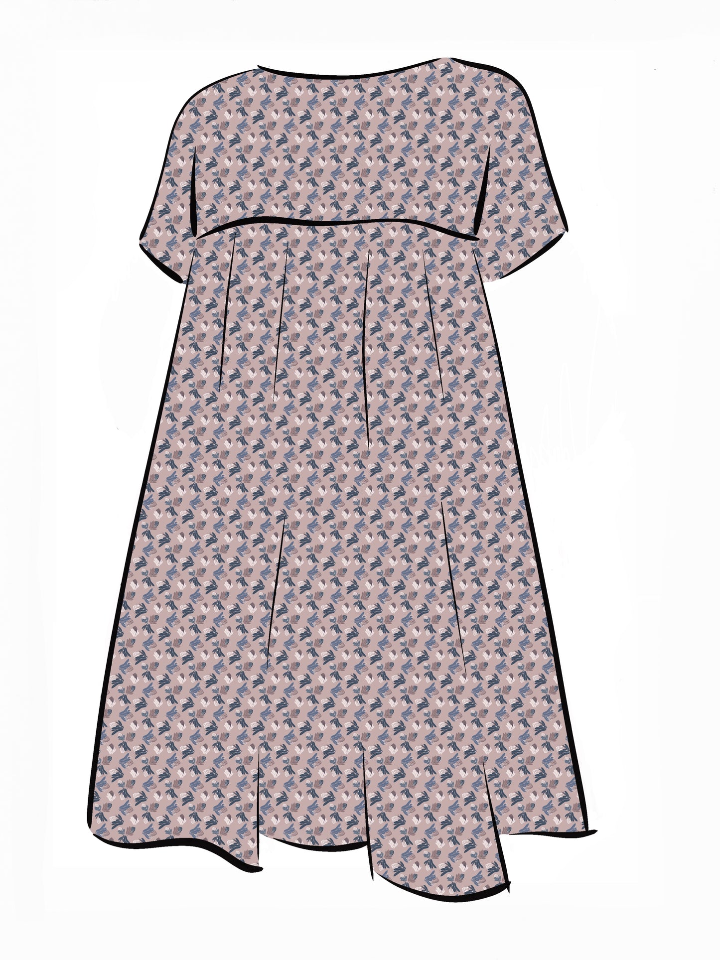 007 DESIGN YOUR OWN Organic Cotton Protea Dress Multicolour
