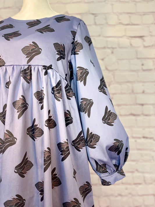 008 DESIGN YOUR OWN Organic Cotton “Protea” Dress Lilac