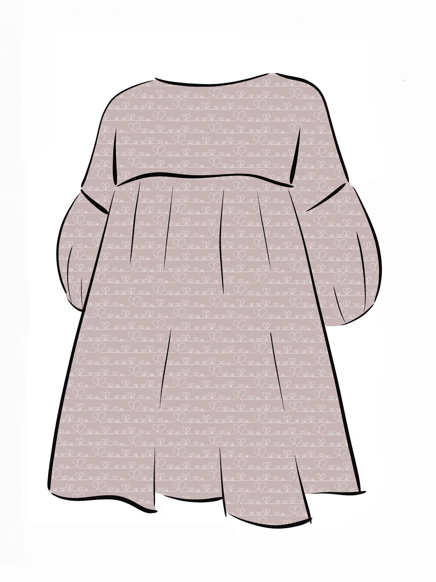 024 DESIGN YOUR OWN Organic Cotton Love Heart Dress