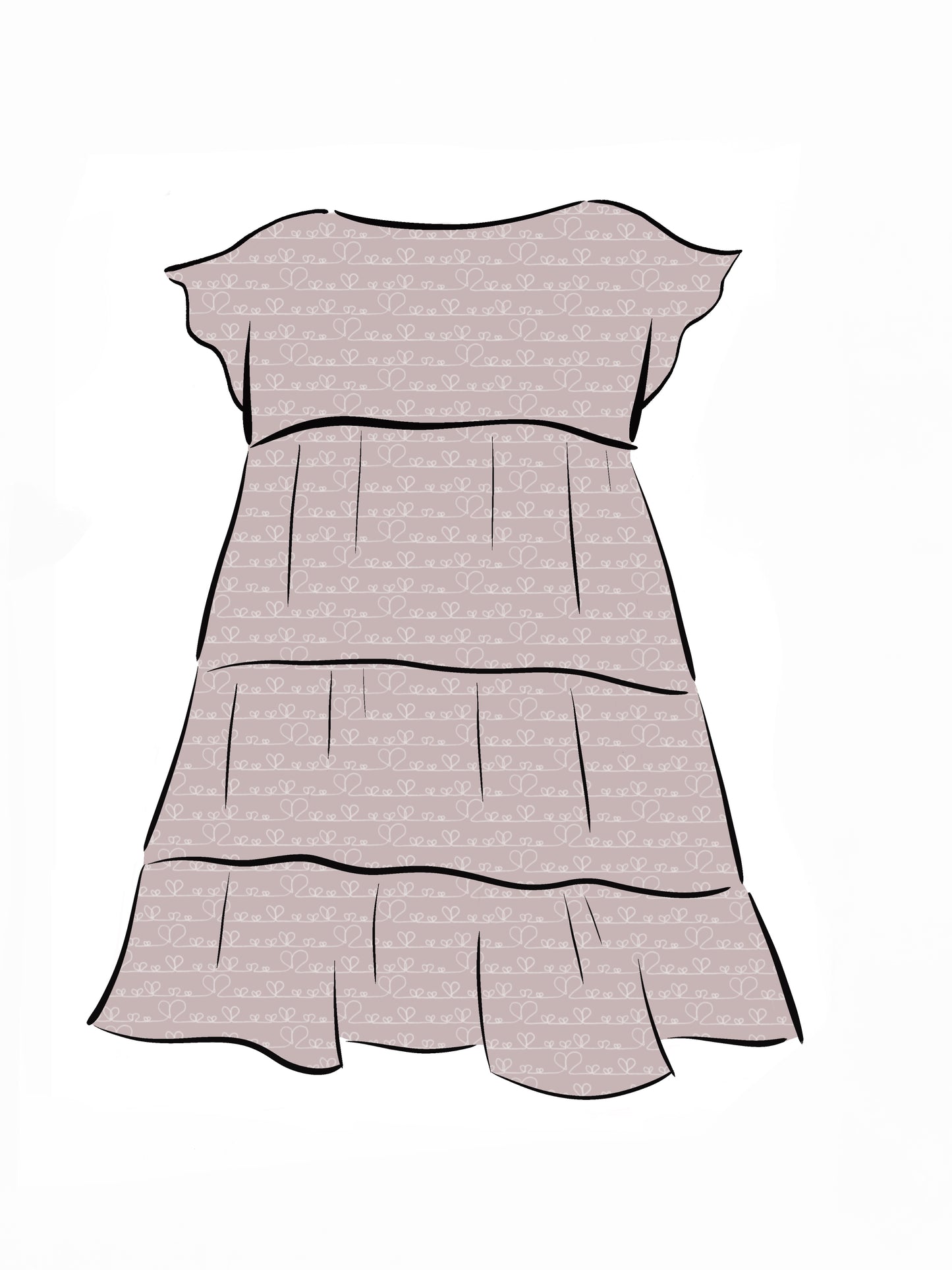 024 DESIGN YOUR OWN Organic Cotton Love Heart Dress