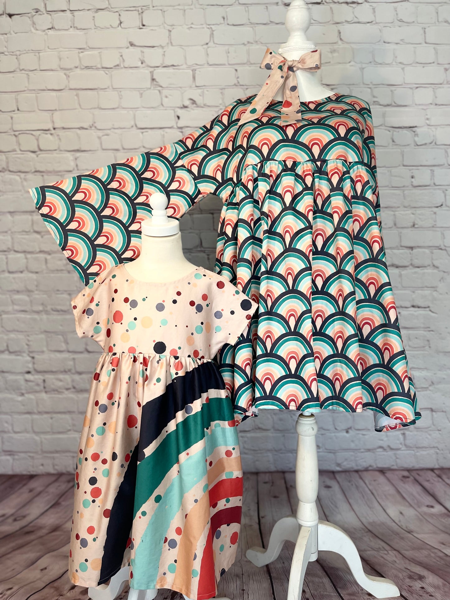 014 Organic Cotton Rainbow & Polka Dots Bags