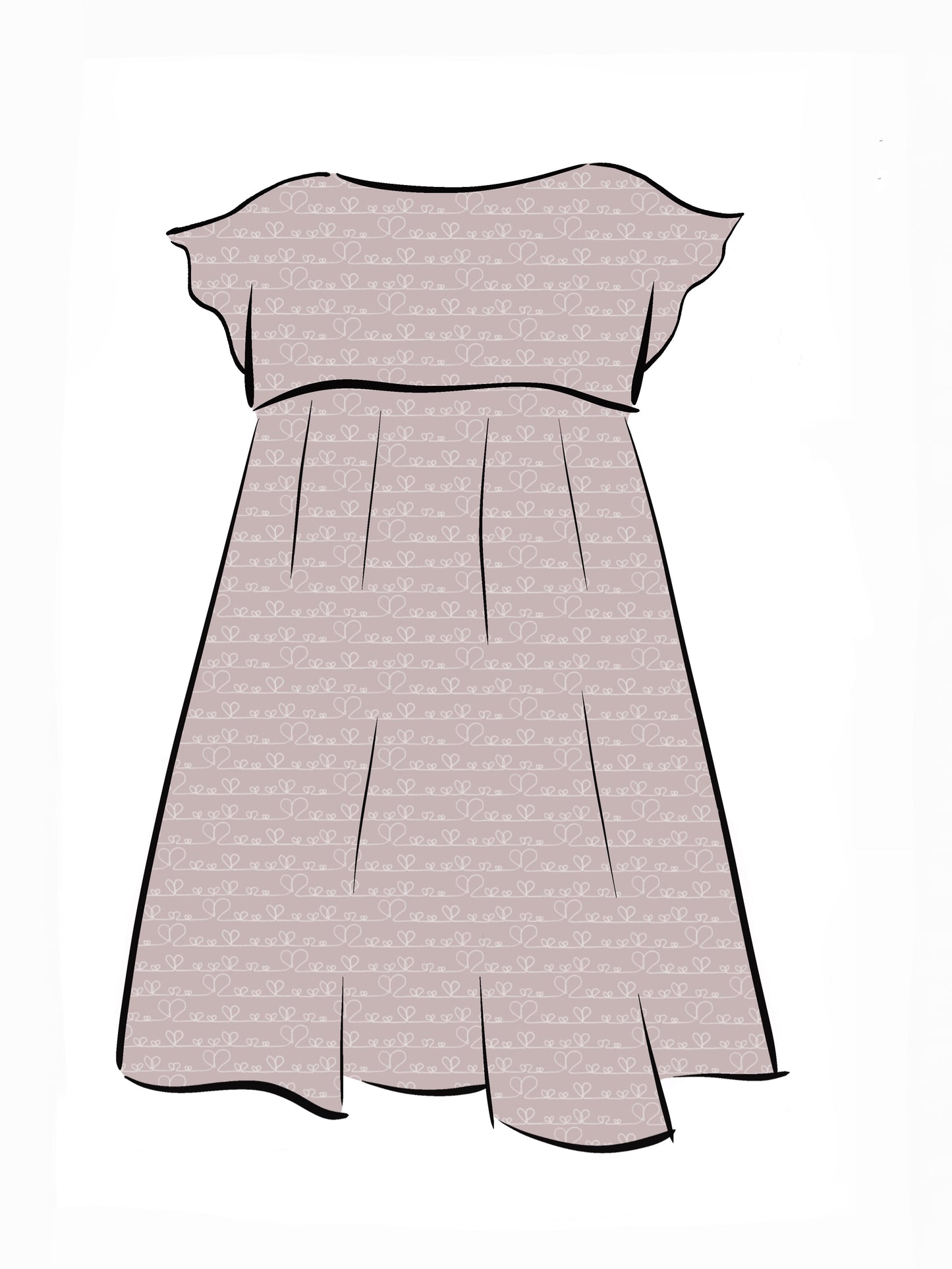 024 DESIGN YOUR OWN Organic Cotton Love Heart Dress
