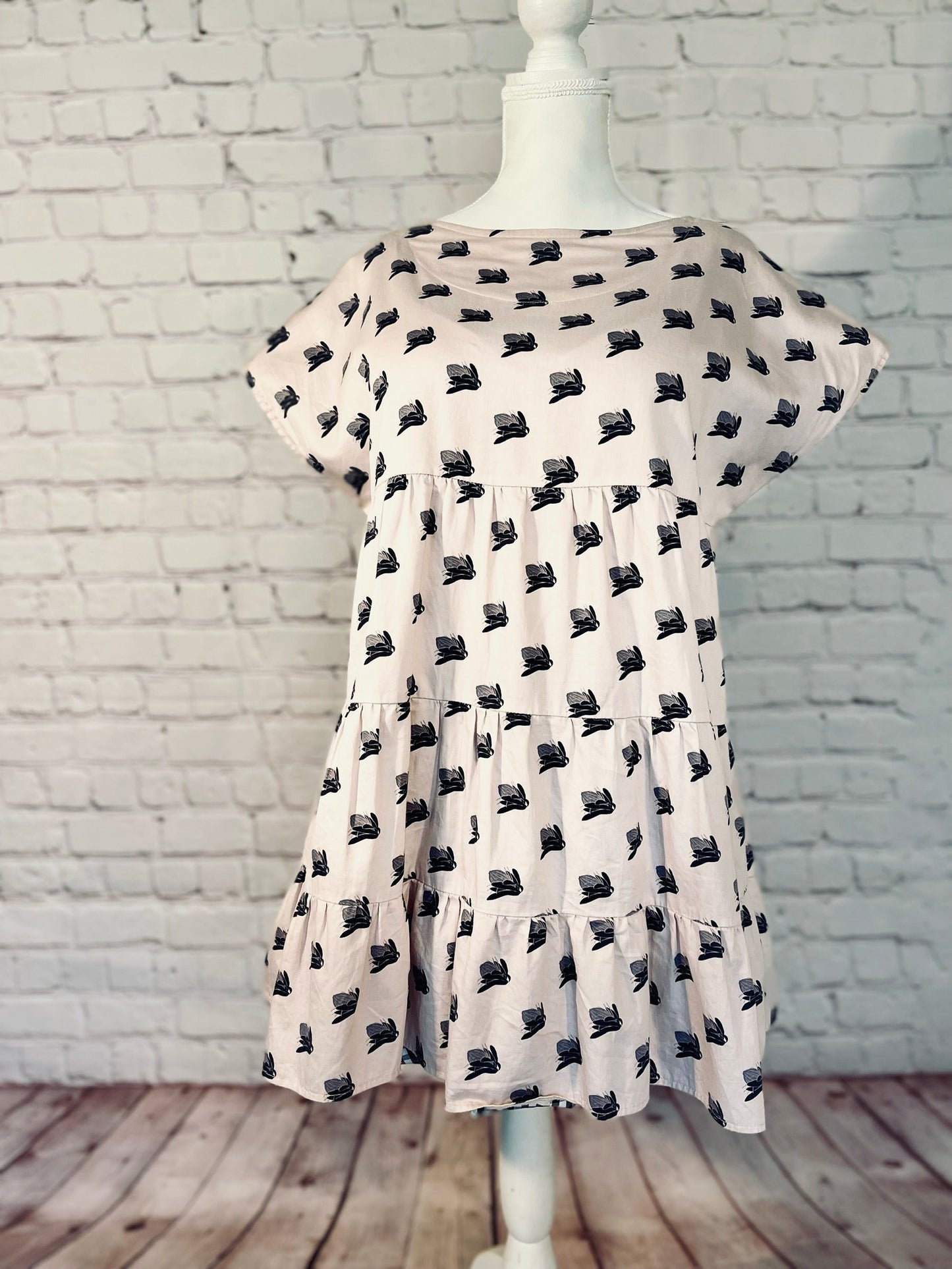 006 DESIGN YOUR OWN Organic Cotton Protea Dress Light Pink