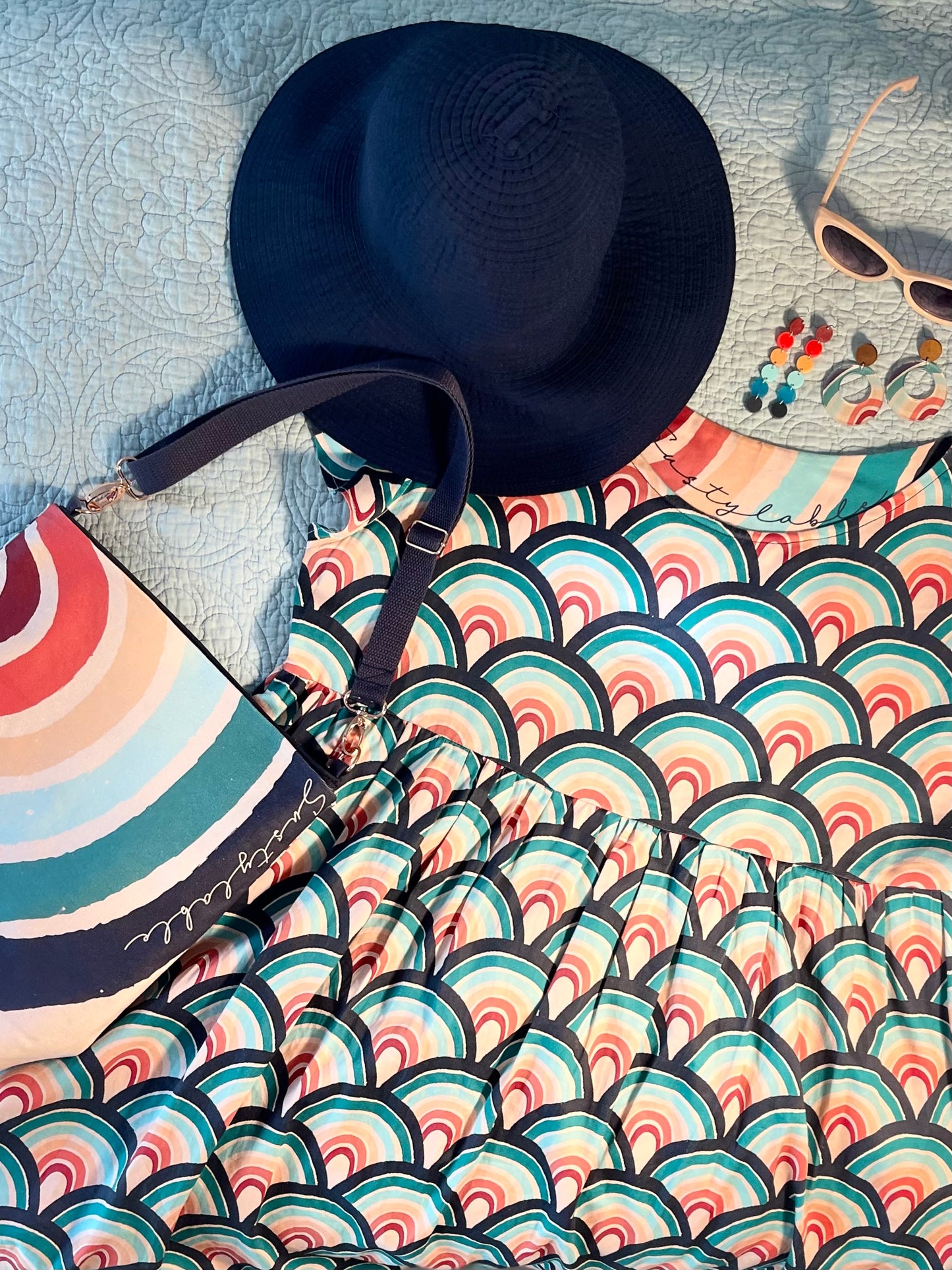 014 Organic Cotton Rainbow & Polka Dots Bags