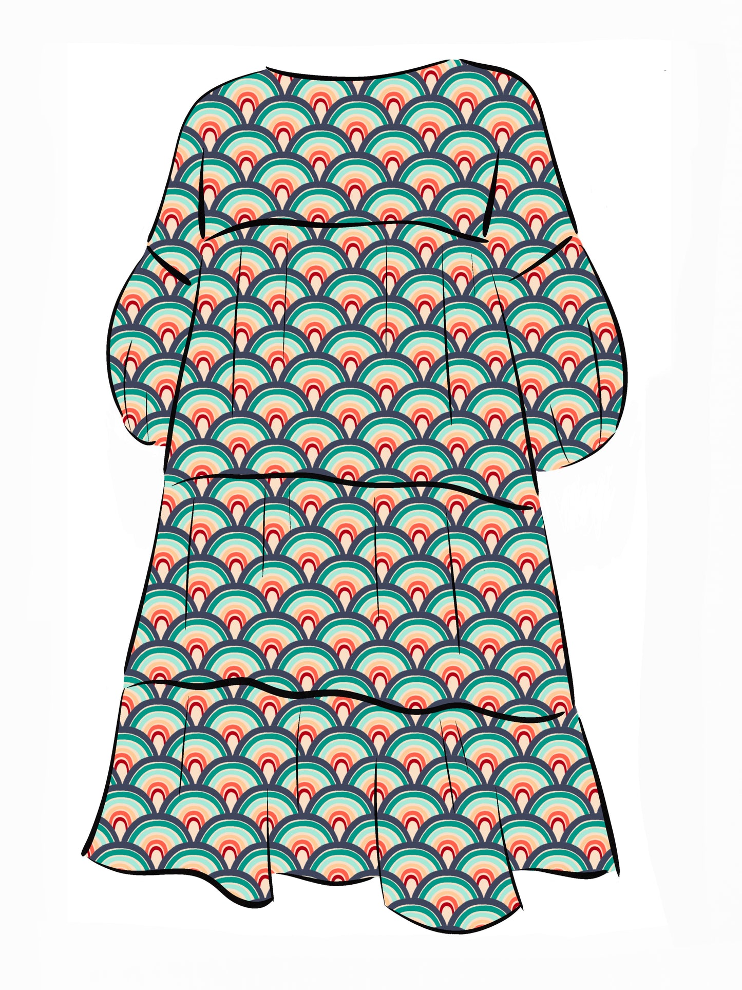 018 DESIGN YOUR OWN Organic Cotton “Rainbow” Dress