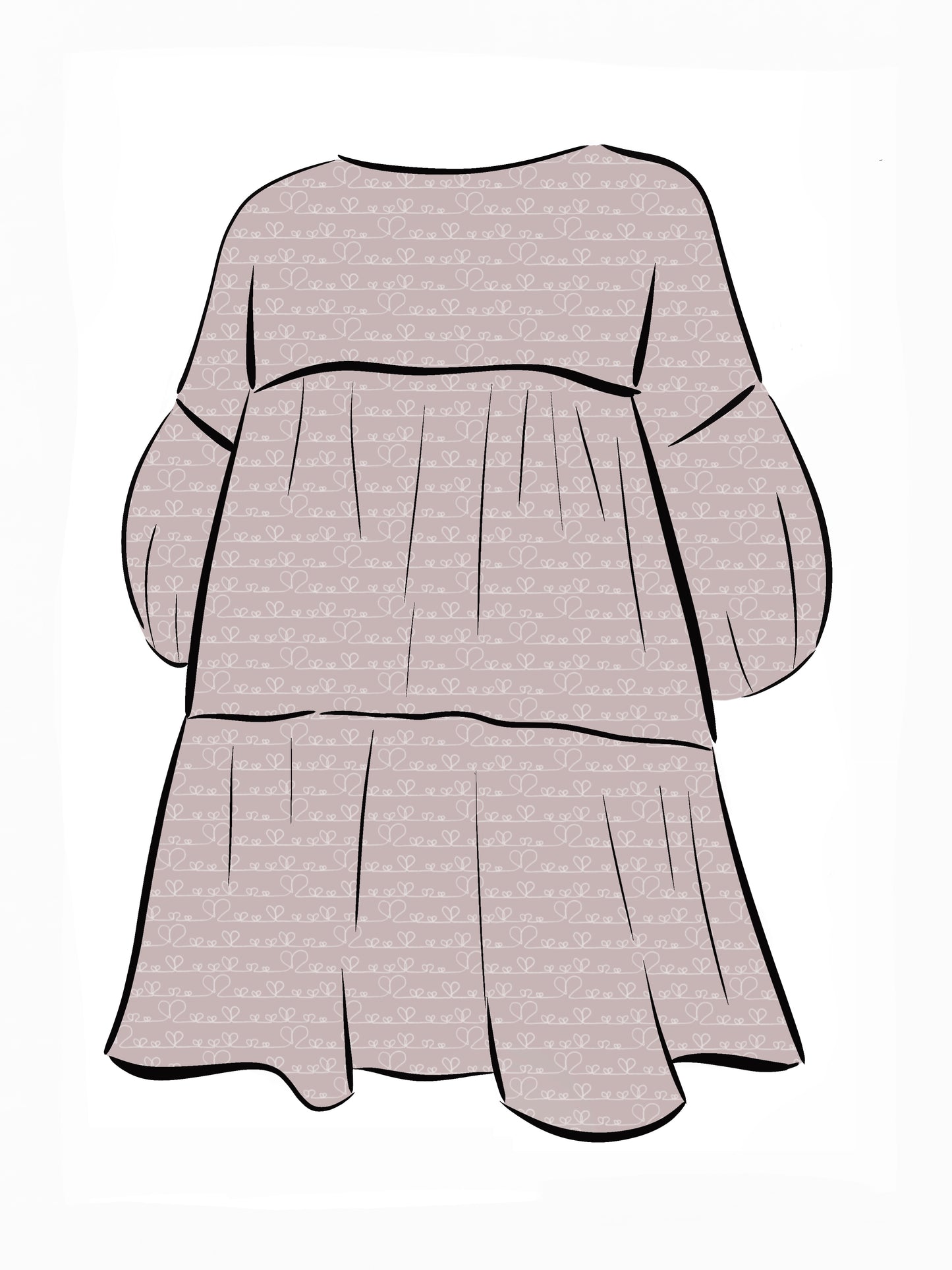024 DESIGN YOUR OWN Organic Cotton Love Heart Dress
