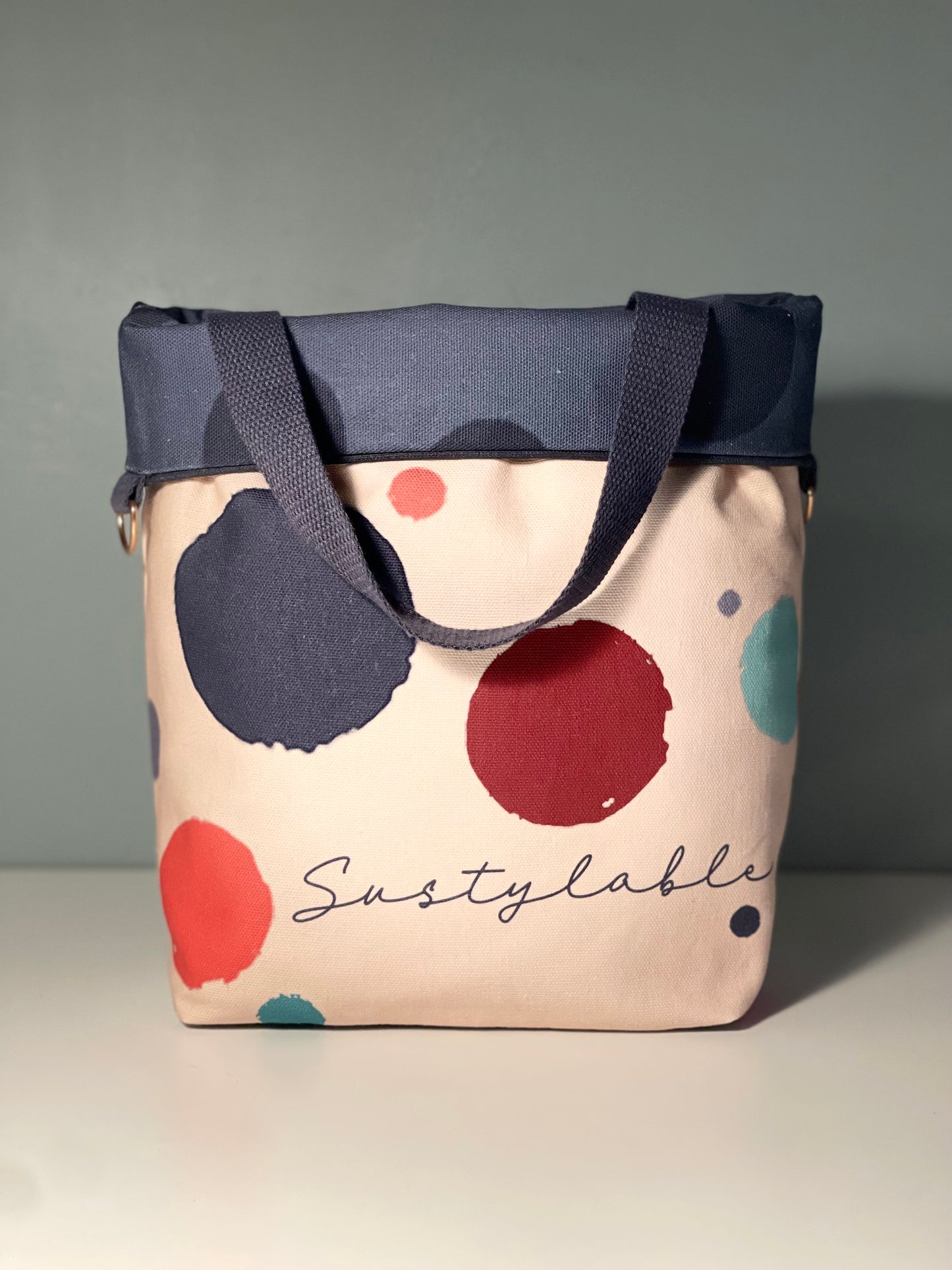 014 Organic Cotton Rainbow & Polka Dots Bags