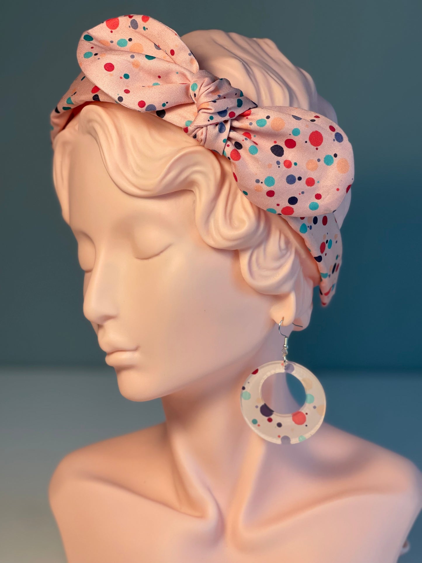 013 Organic Cotton Rainbow & Polka Dot Headbands