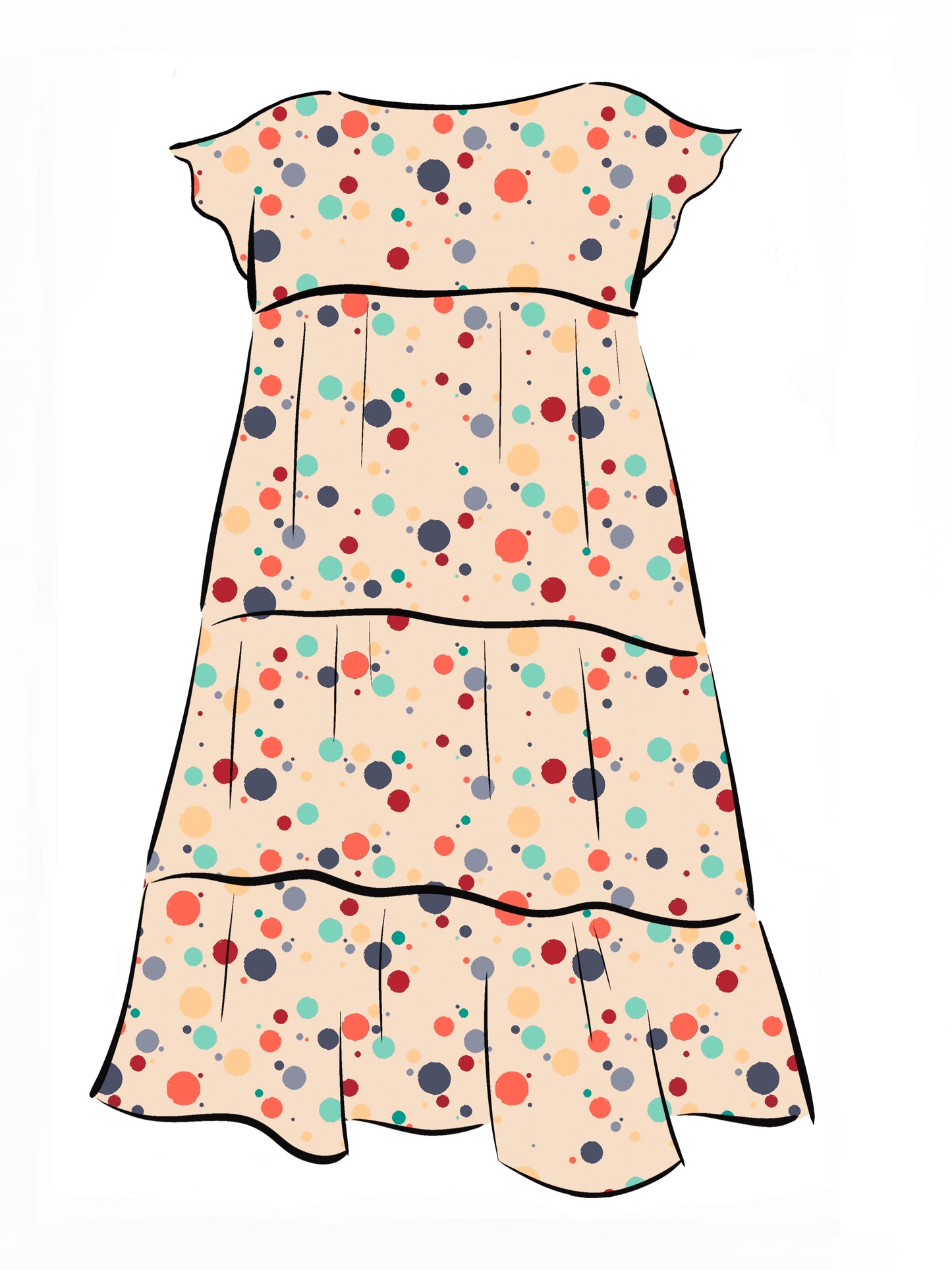 015 DESIGN YOUR OWN Organic Cotton “Polka Dot” Dress