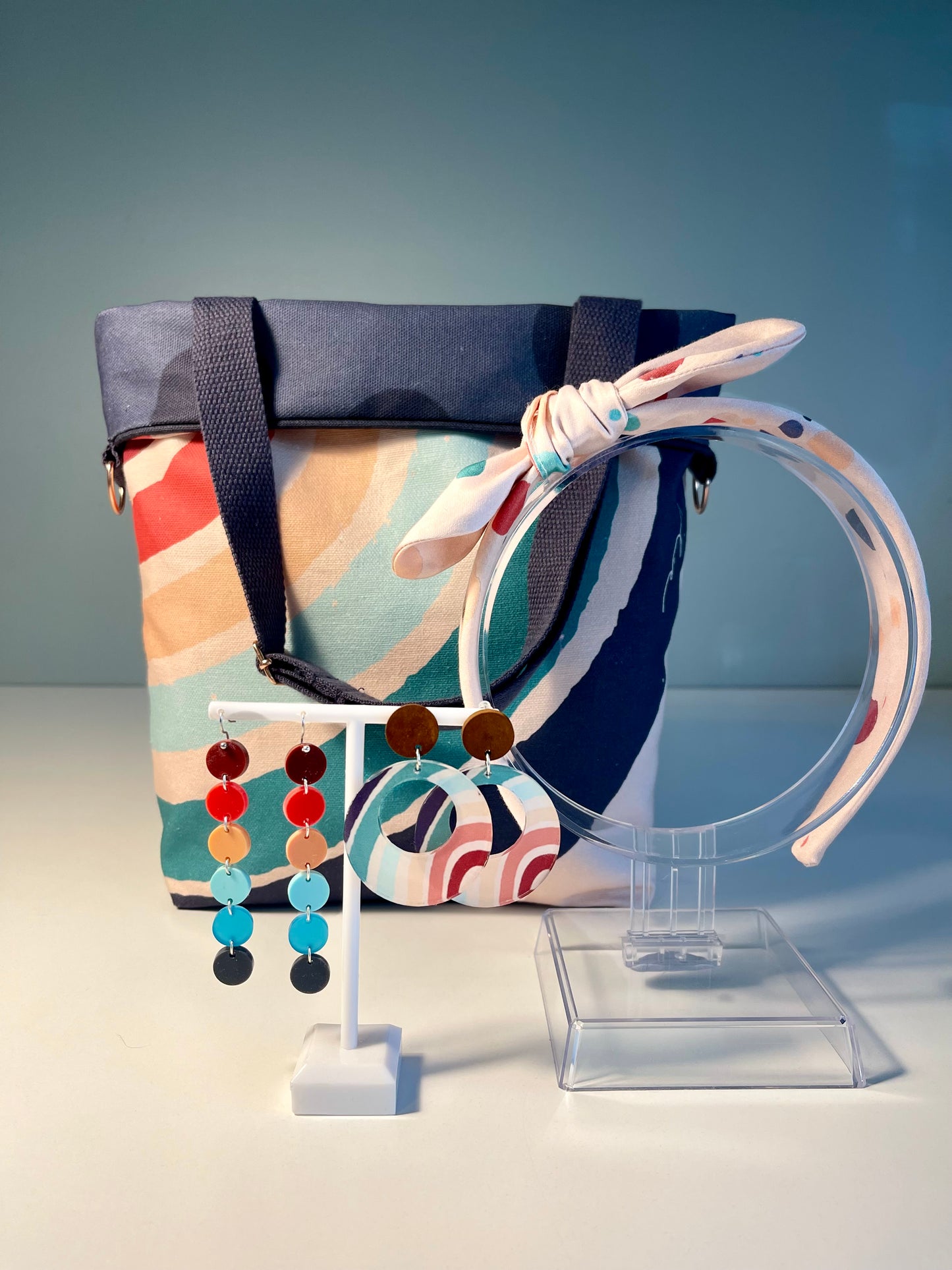 014 Organic Cotton Rainbow & Polka Dots Bags