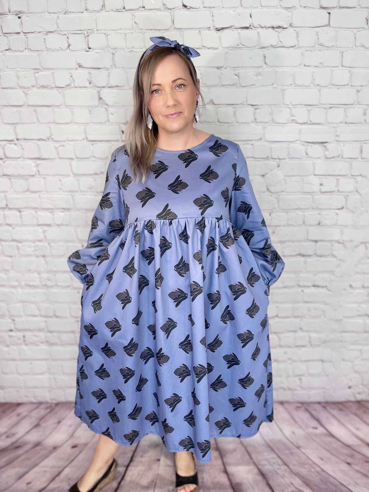 008 DESIGN YOUR OWN Organic Cotton “Protea” Dress Lilac