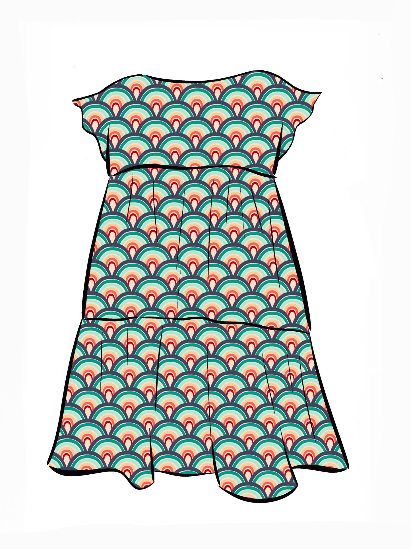 018 DESIGN YOUR OWN Organic Cotton “Rainbow” Dress