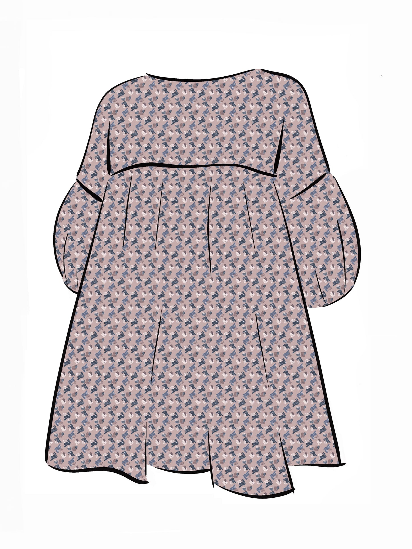 007 DESIGN YOUR OWN Organic Cotton Protea Dress Multicolour