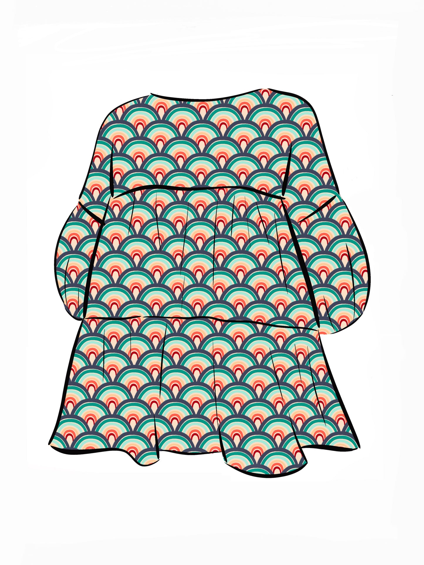 018 DESIGN YOUR OWN Organic Cotton “Rainbow” Dress