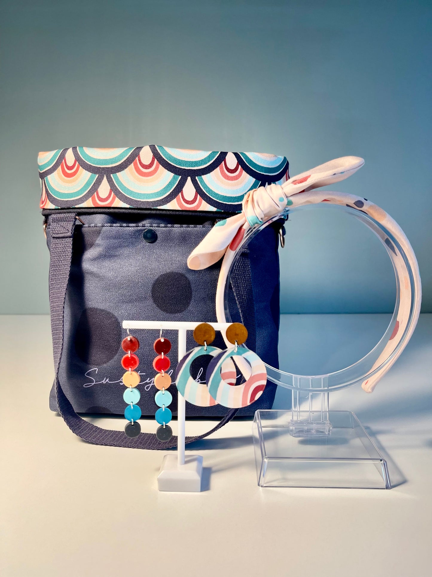 014 Organic Cotton Rainbow & Polka Dots Bags