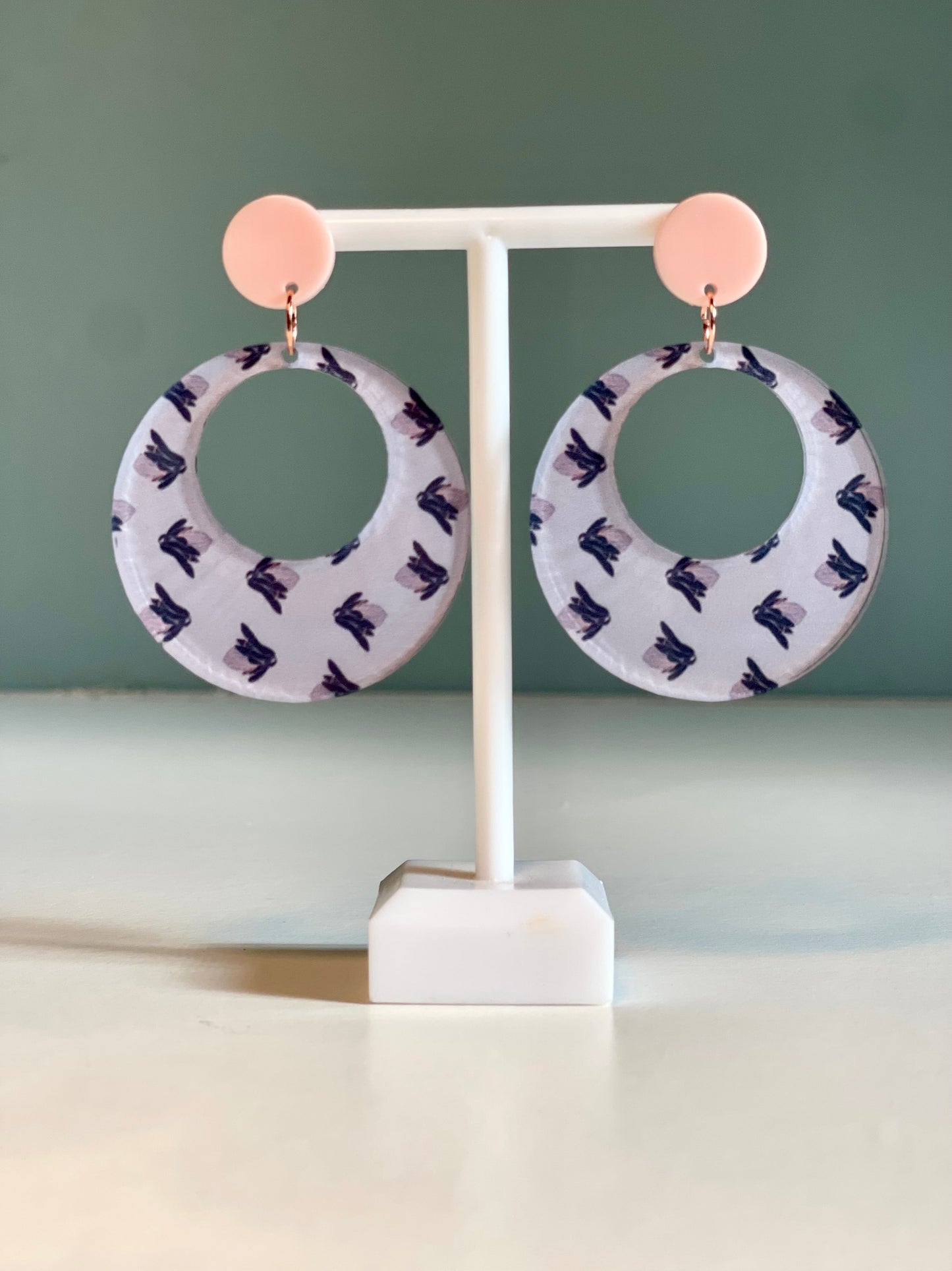 001 Protea Flower Earrings