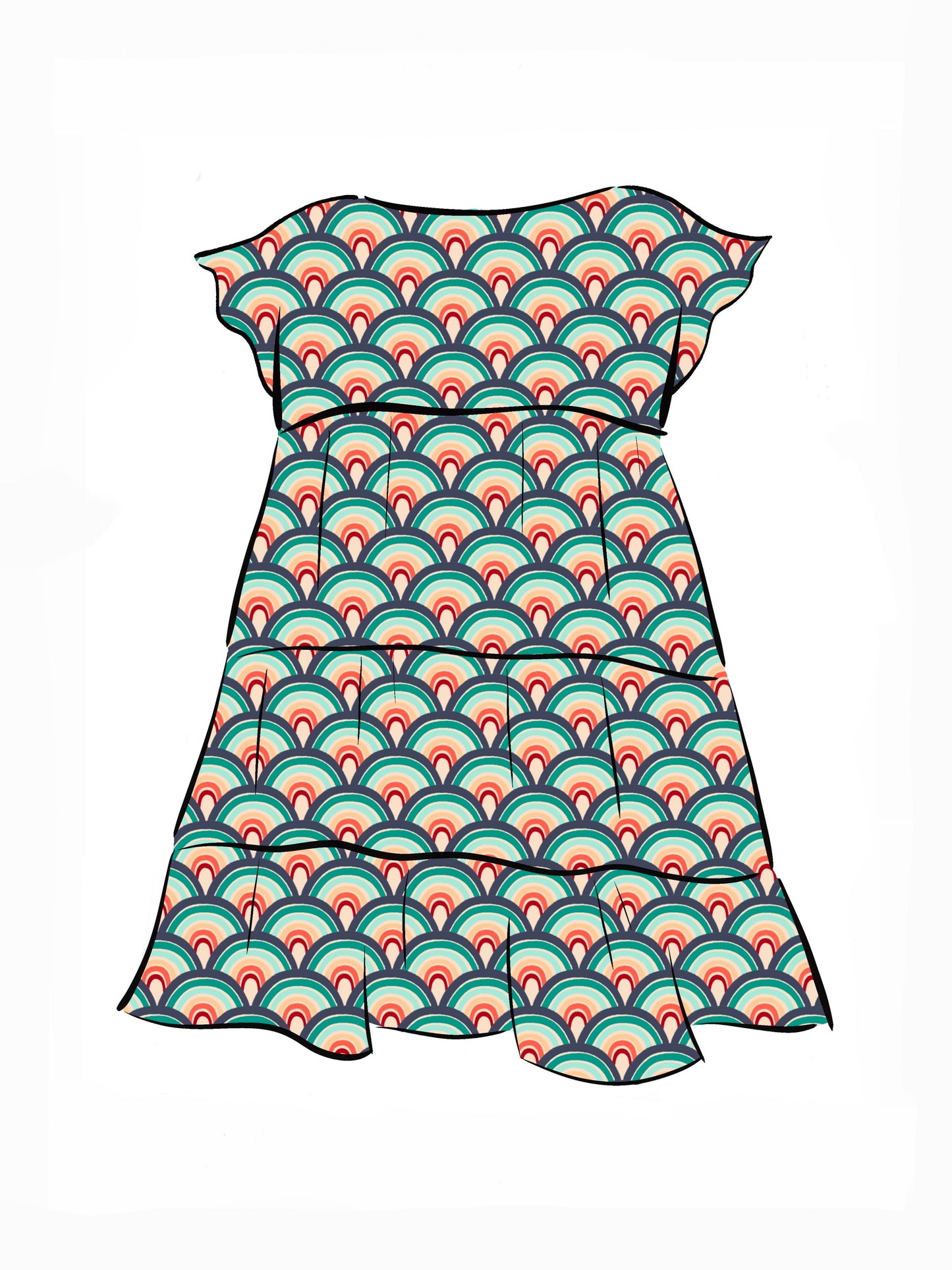 018 DESIGN YOUR OWN Organic Cotton “Rainbow” Dress