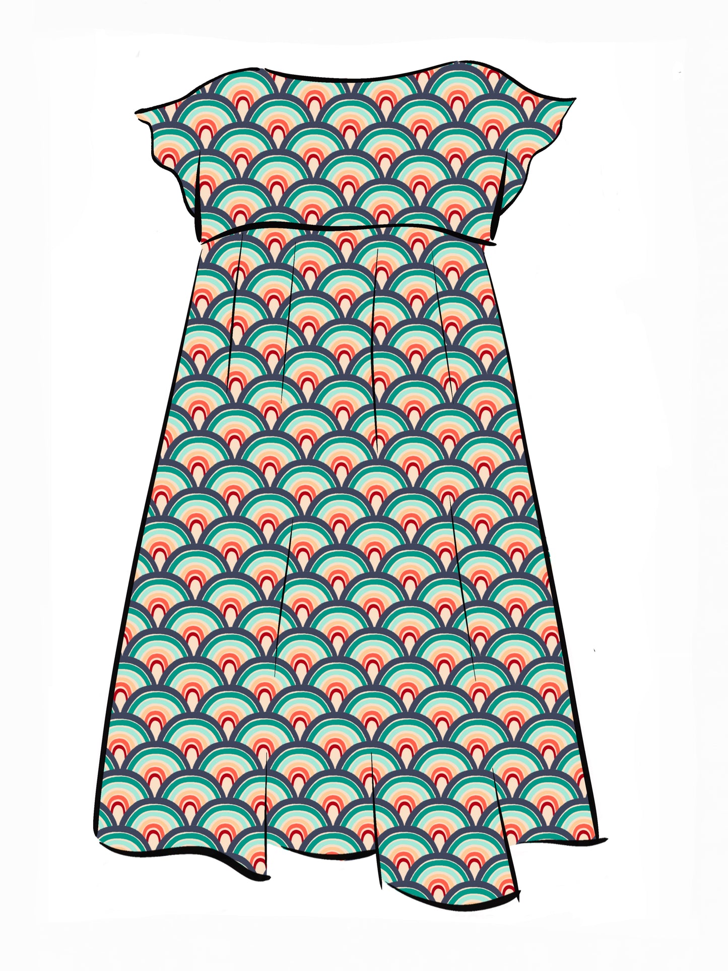 018 DESIGN YOUR OWN Organic Cotton “Rainbow” Dress