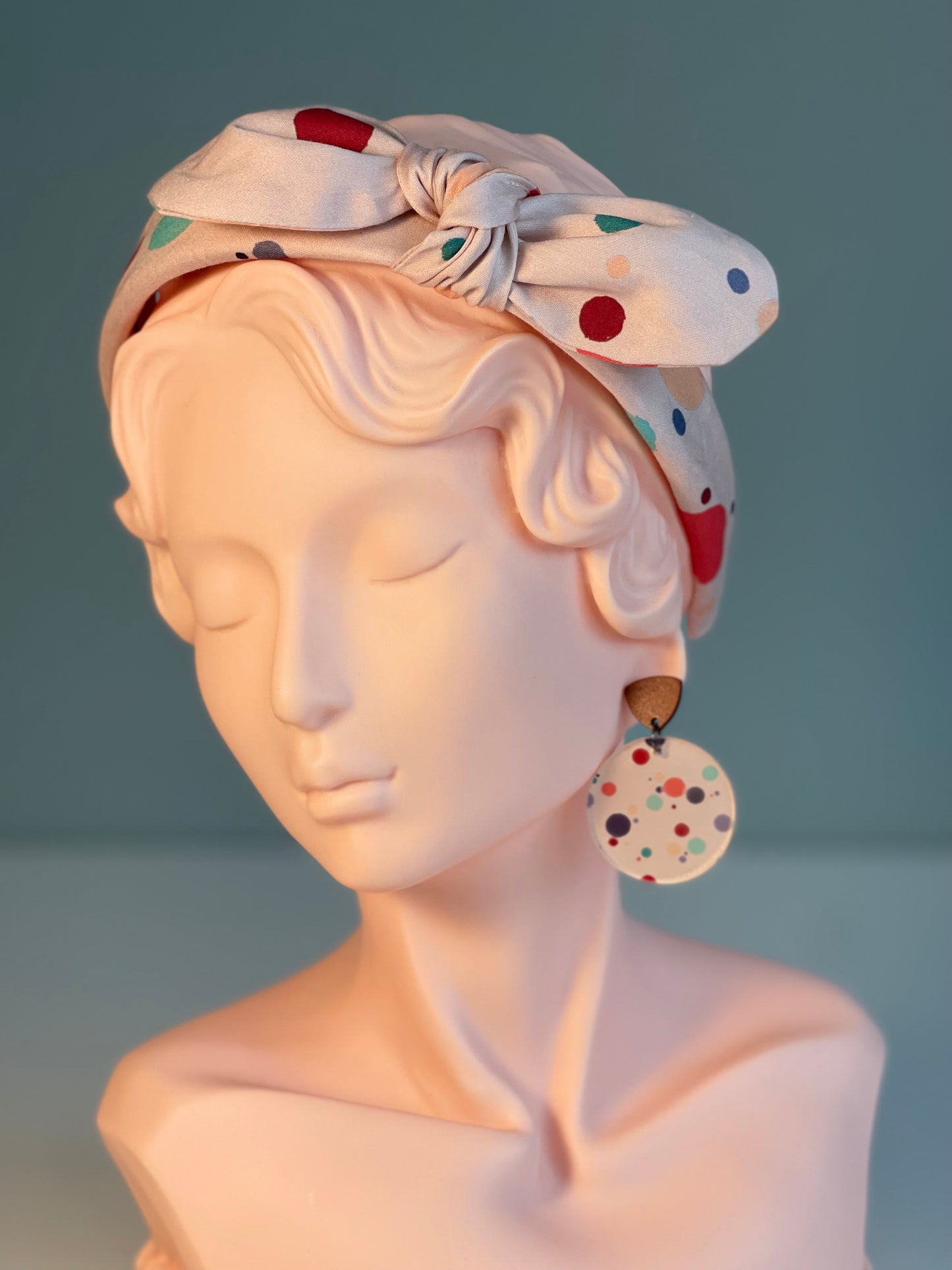 013 Organic Cotton Rainbow & Polka Dot Headbands