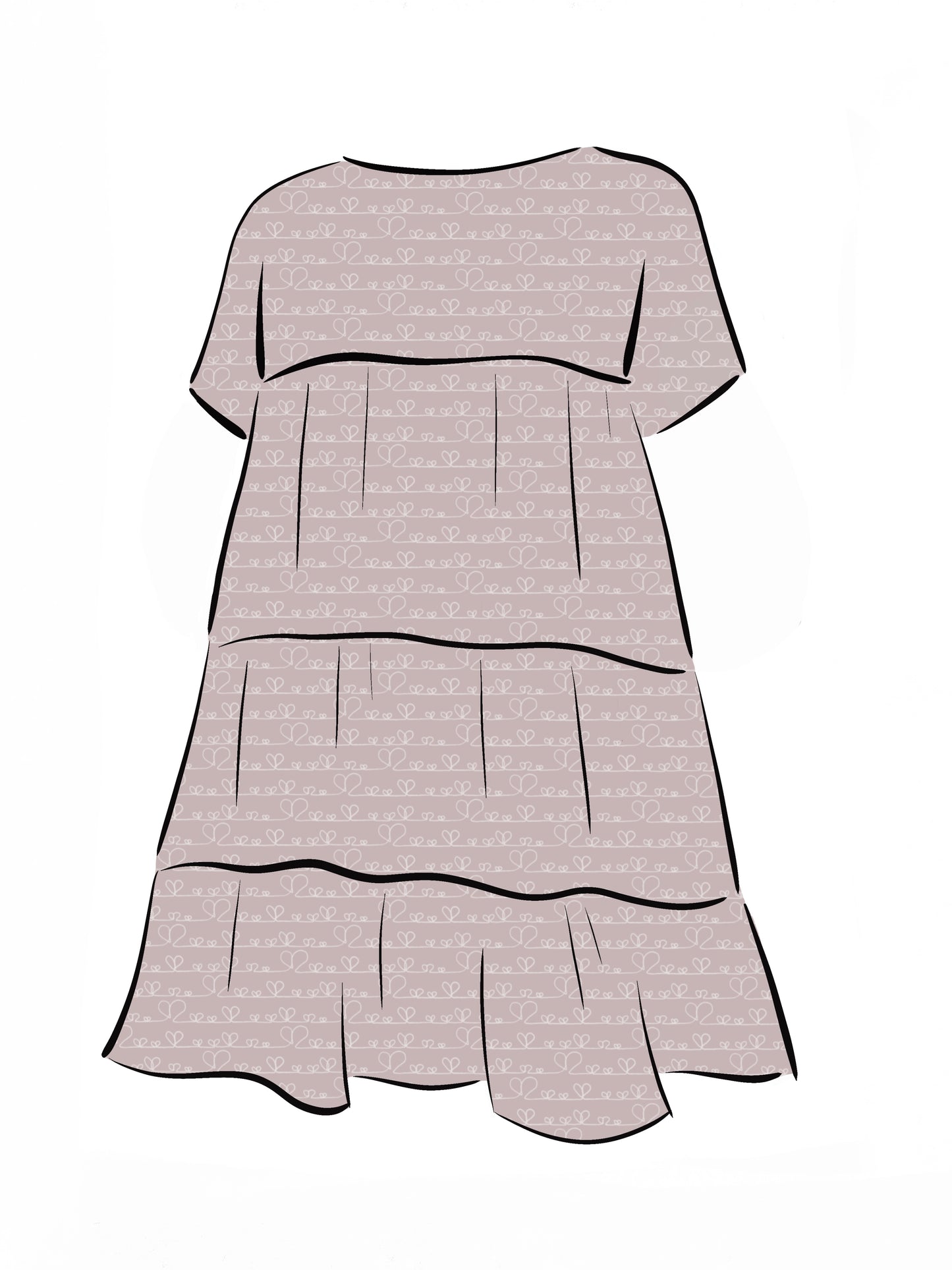 024 DESIGN YOUR OWN Organic Cotton Love Heart Dress