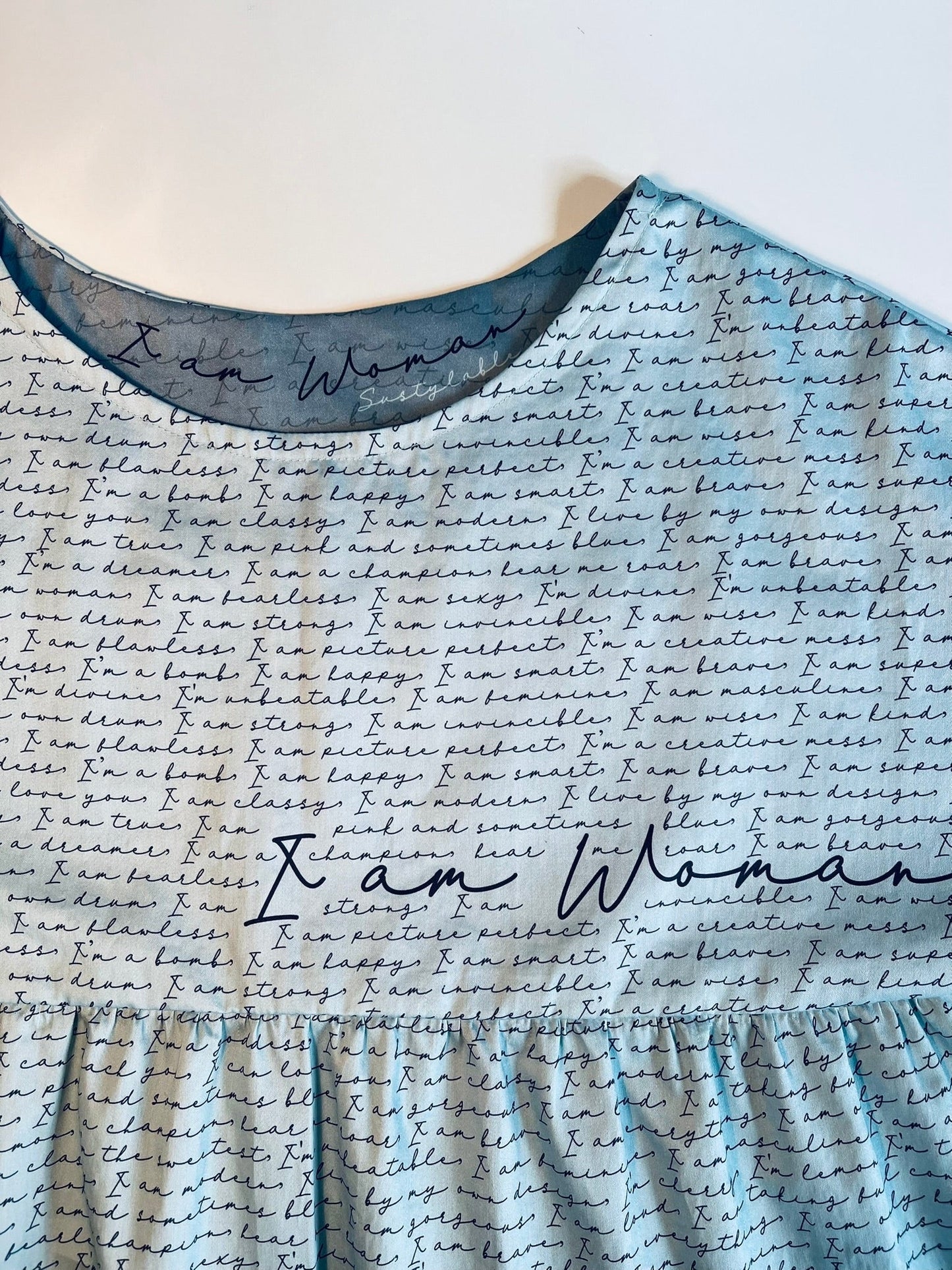 032 DESIGN YOUR OWN Organic Cotton “I am Woman” Dress