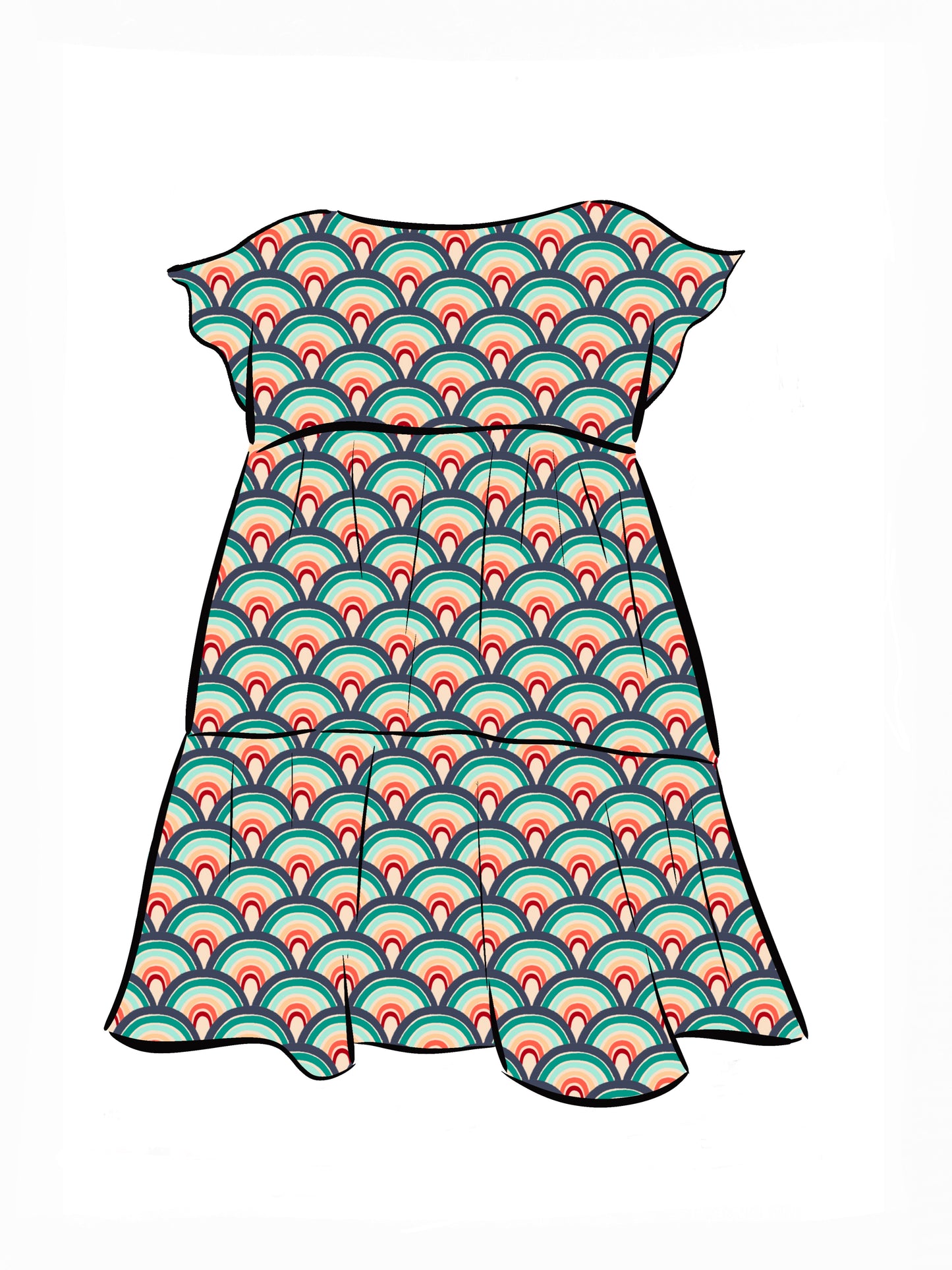 018 DESIGN YOUR OWN Organic Cotton “Rainbow” Dress