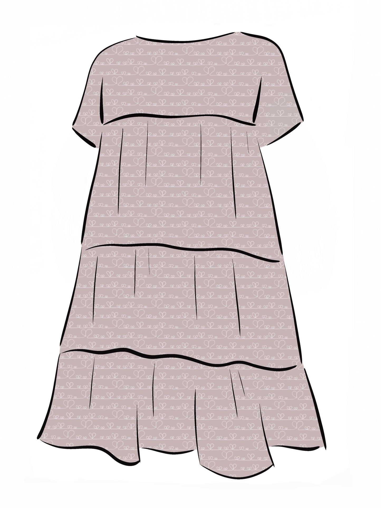 024 DESIGN YOUR OWN Organic Cotton Love Heart Dress