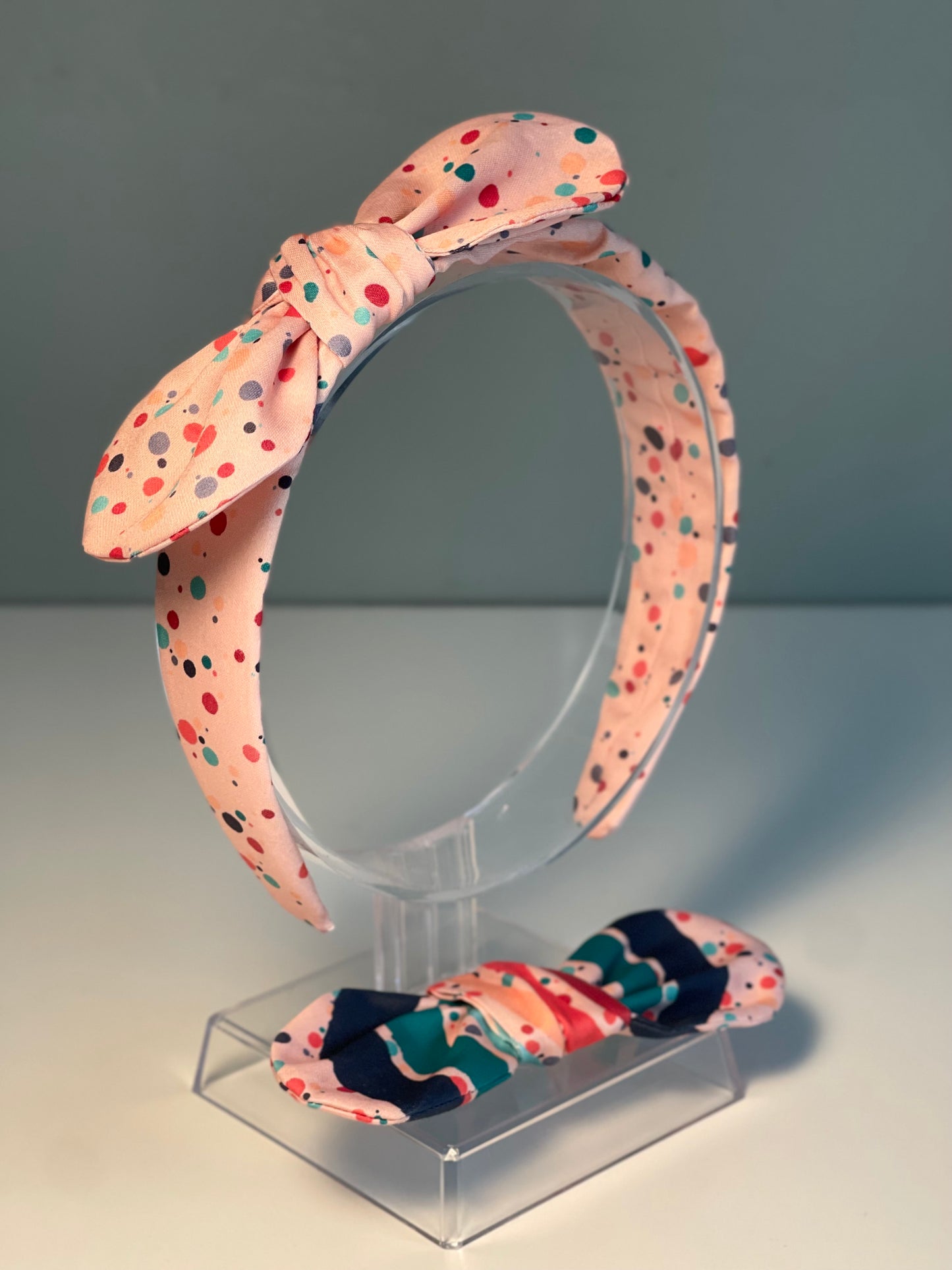 013 Organic Cotton Rainbow & Polka Dot Headbands